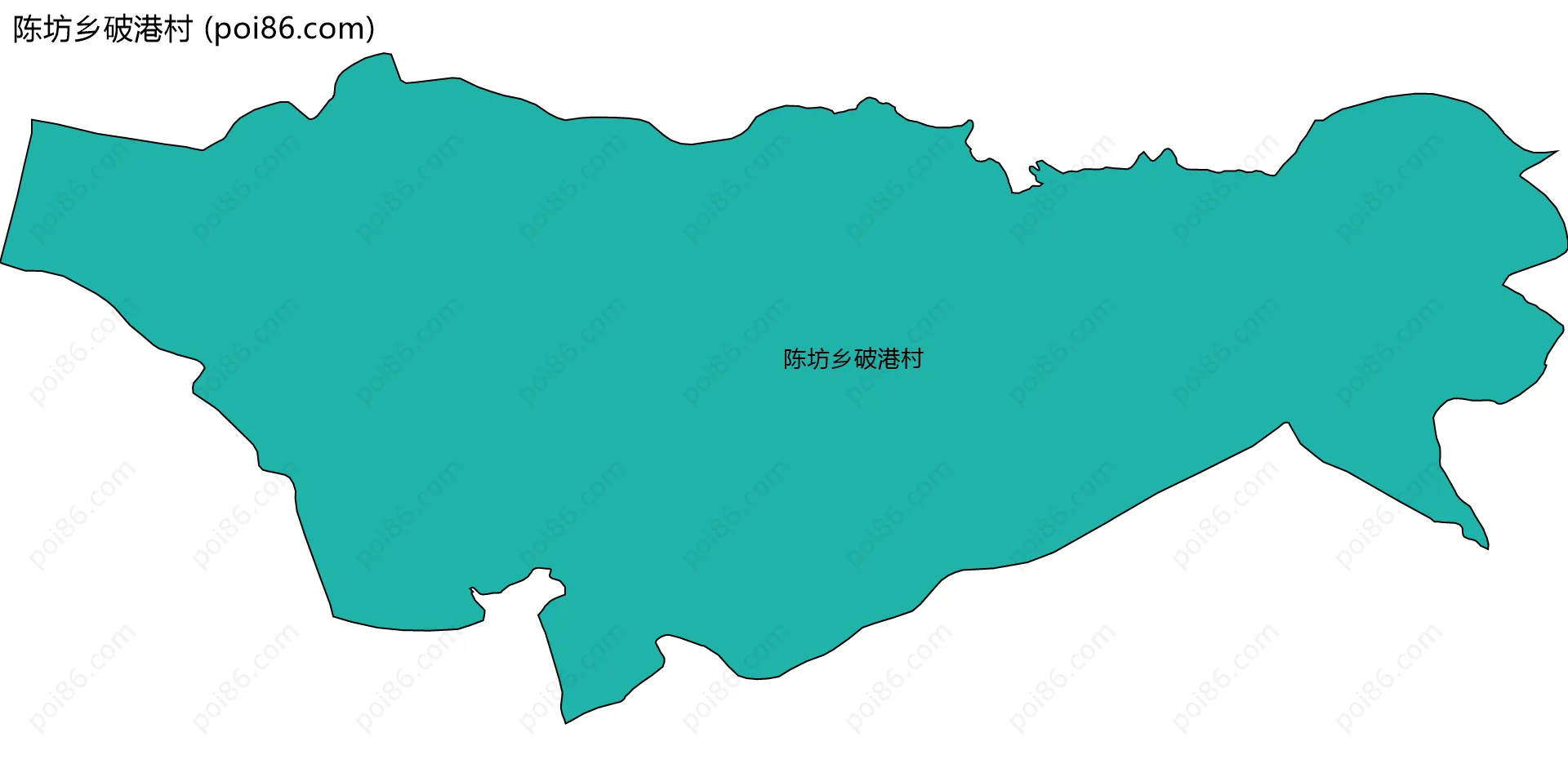 陈坊乡破港村边界地图