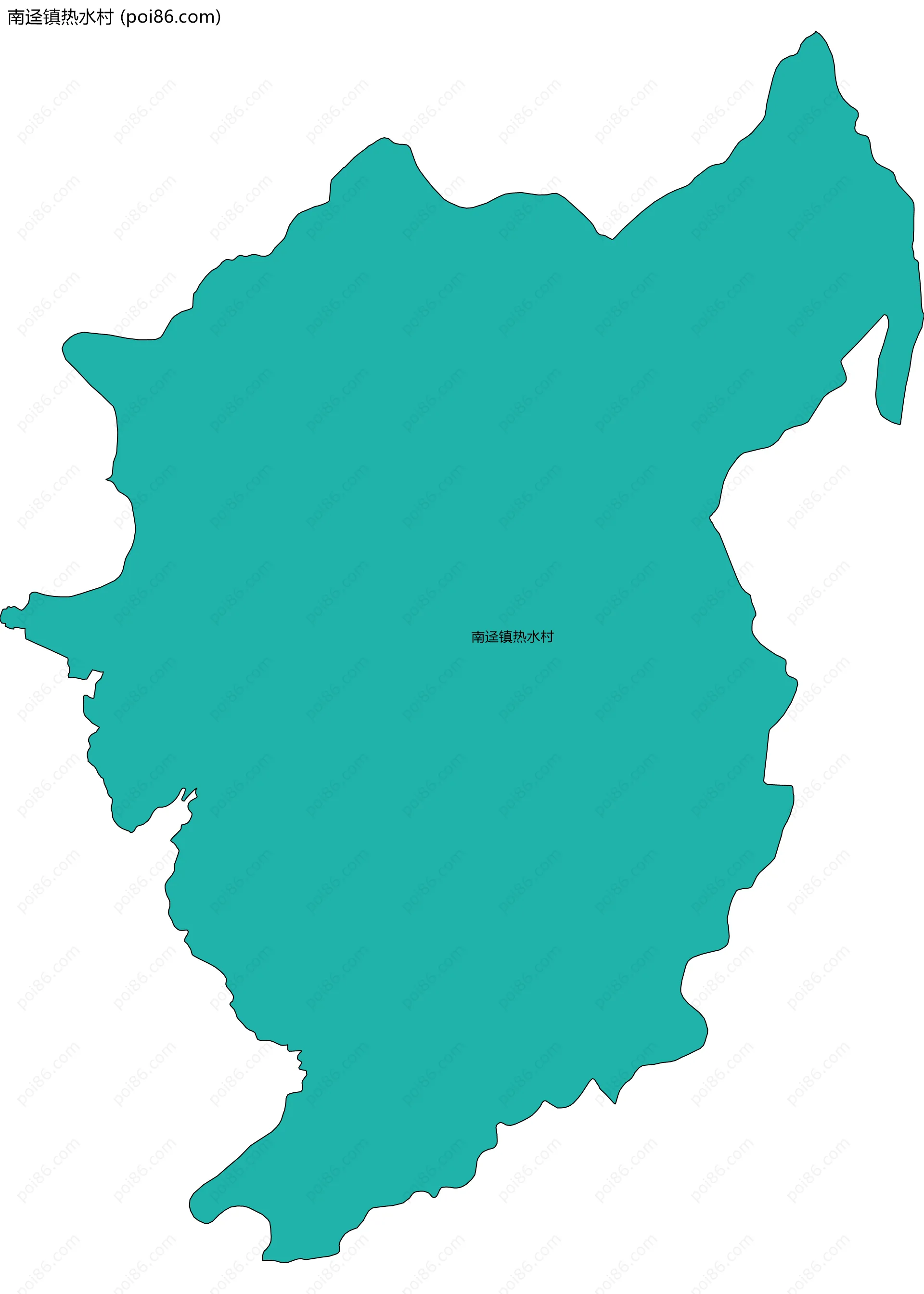 南迳镇热水村边界地图