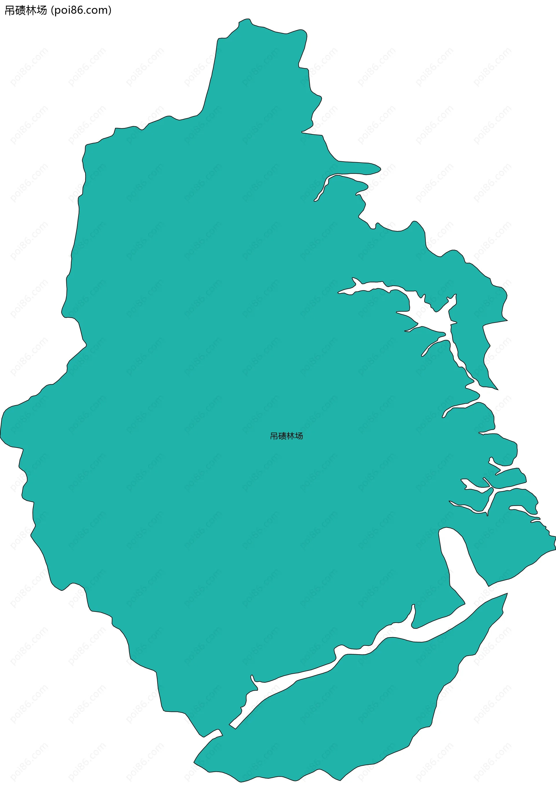 吊碛林场边界地图