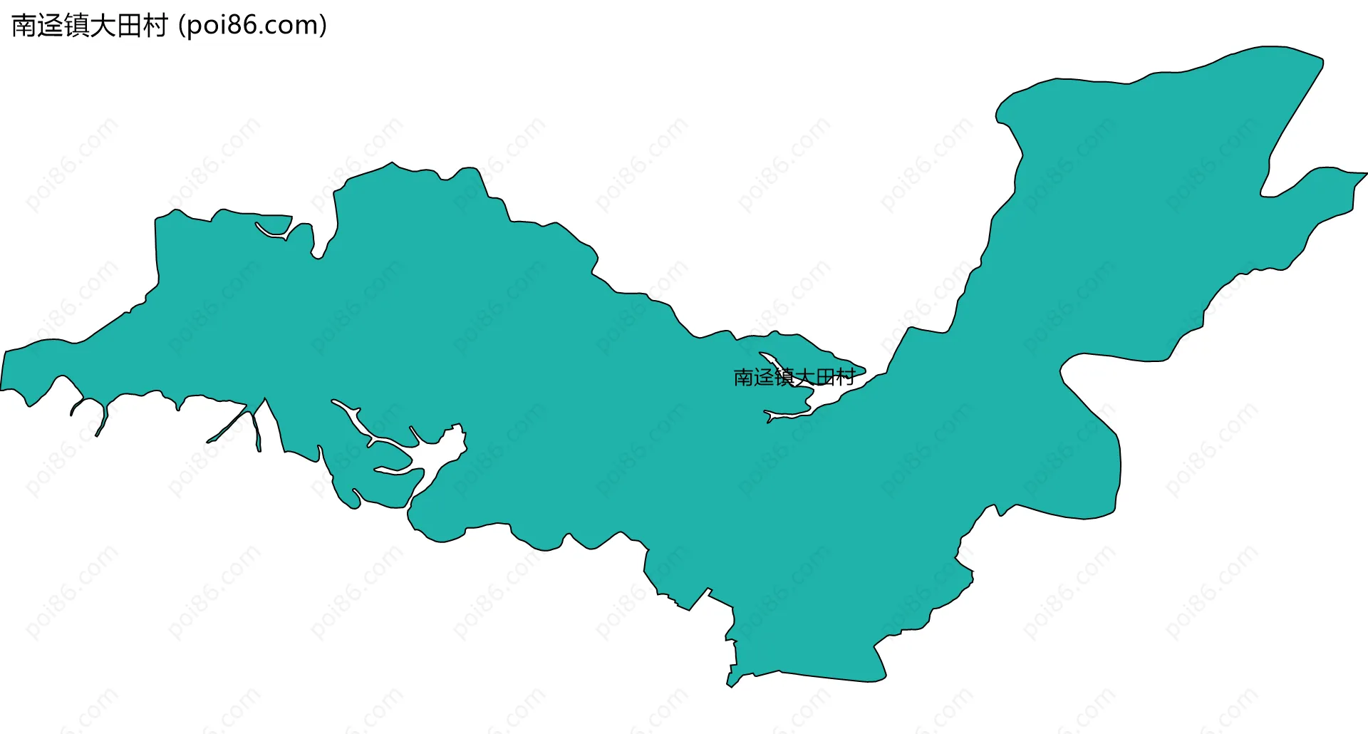 南迳镇大田村边界地图