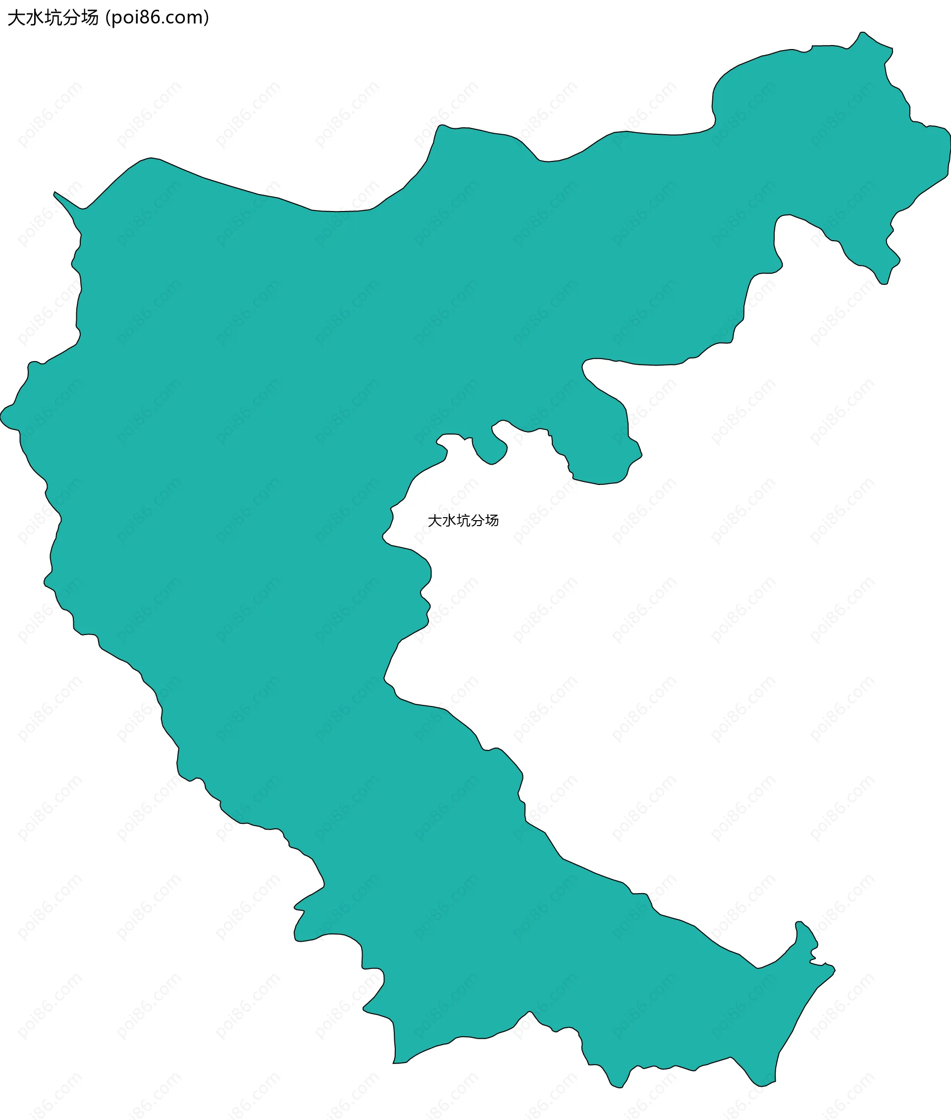 大水坑分场边界地图