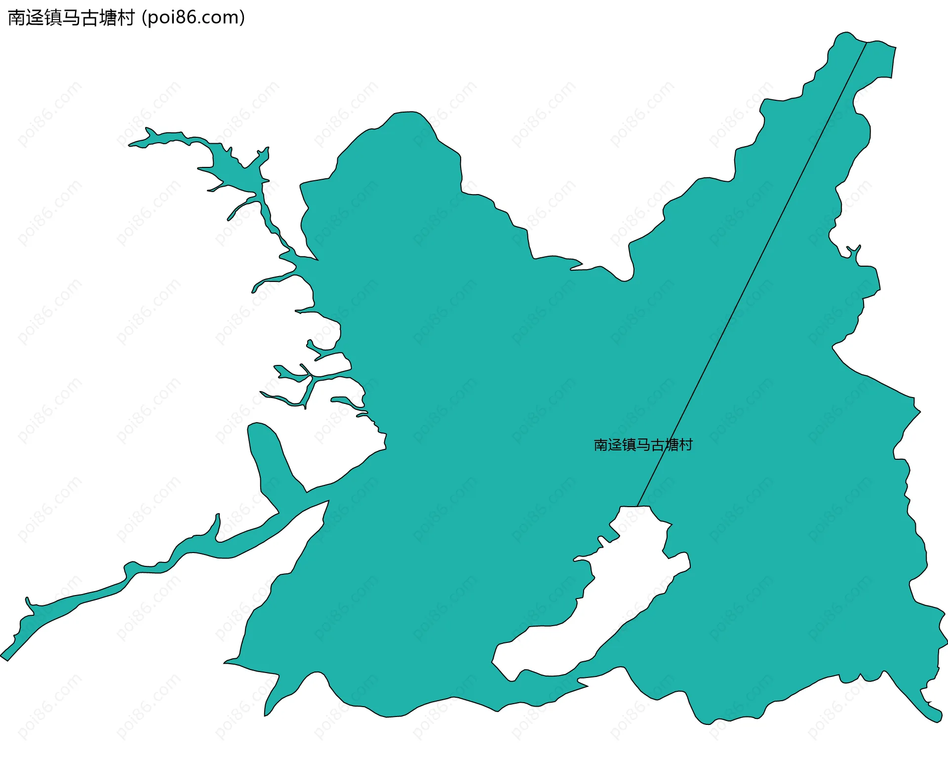 南迳镇马古塘村边界地图
