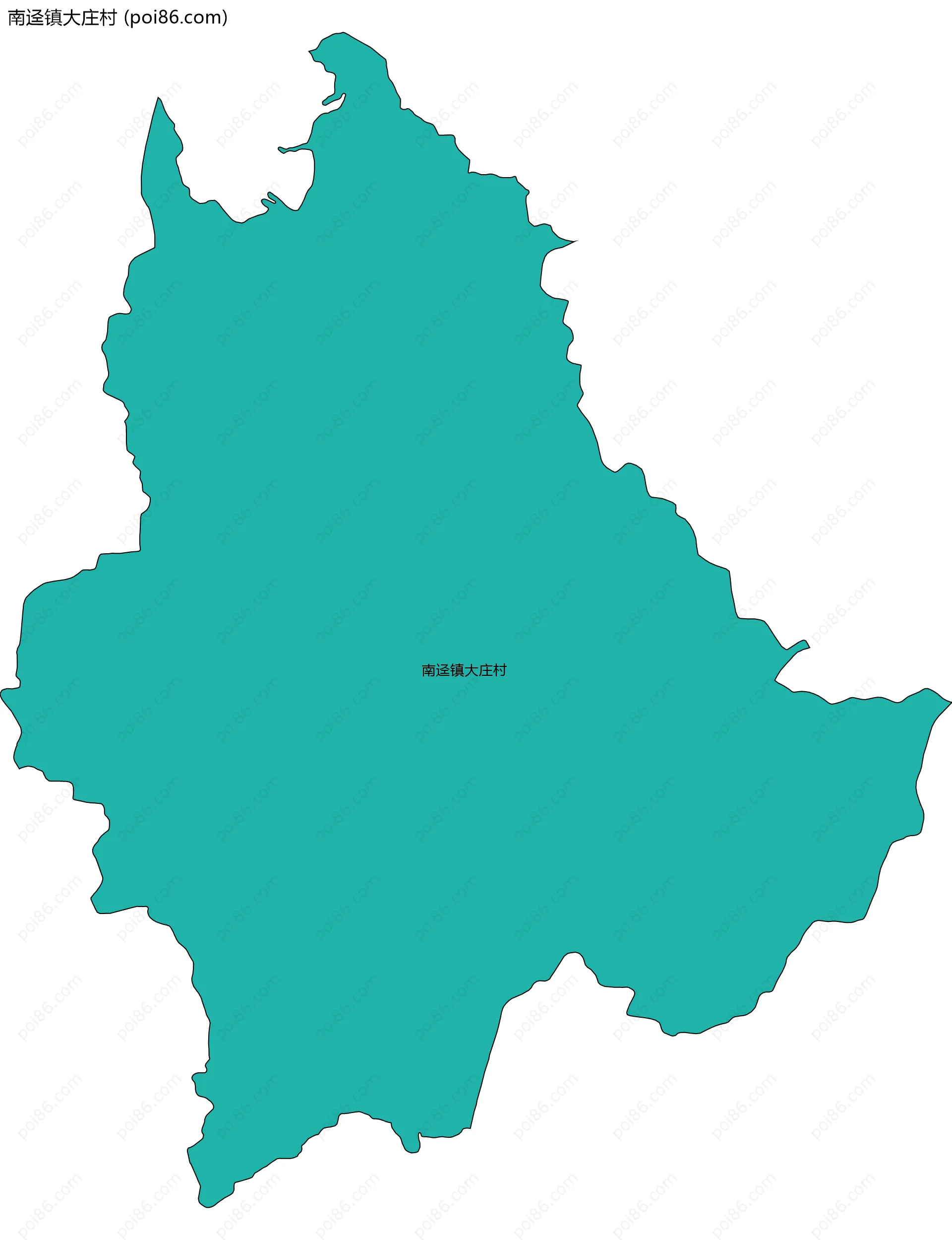 南迳镇大庄村边界地图