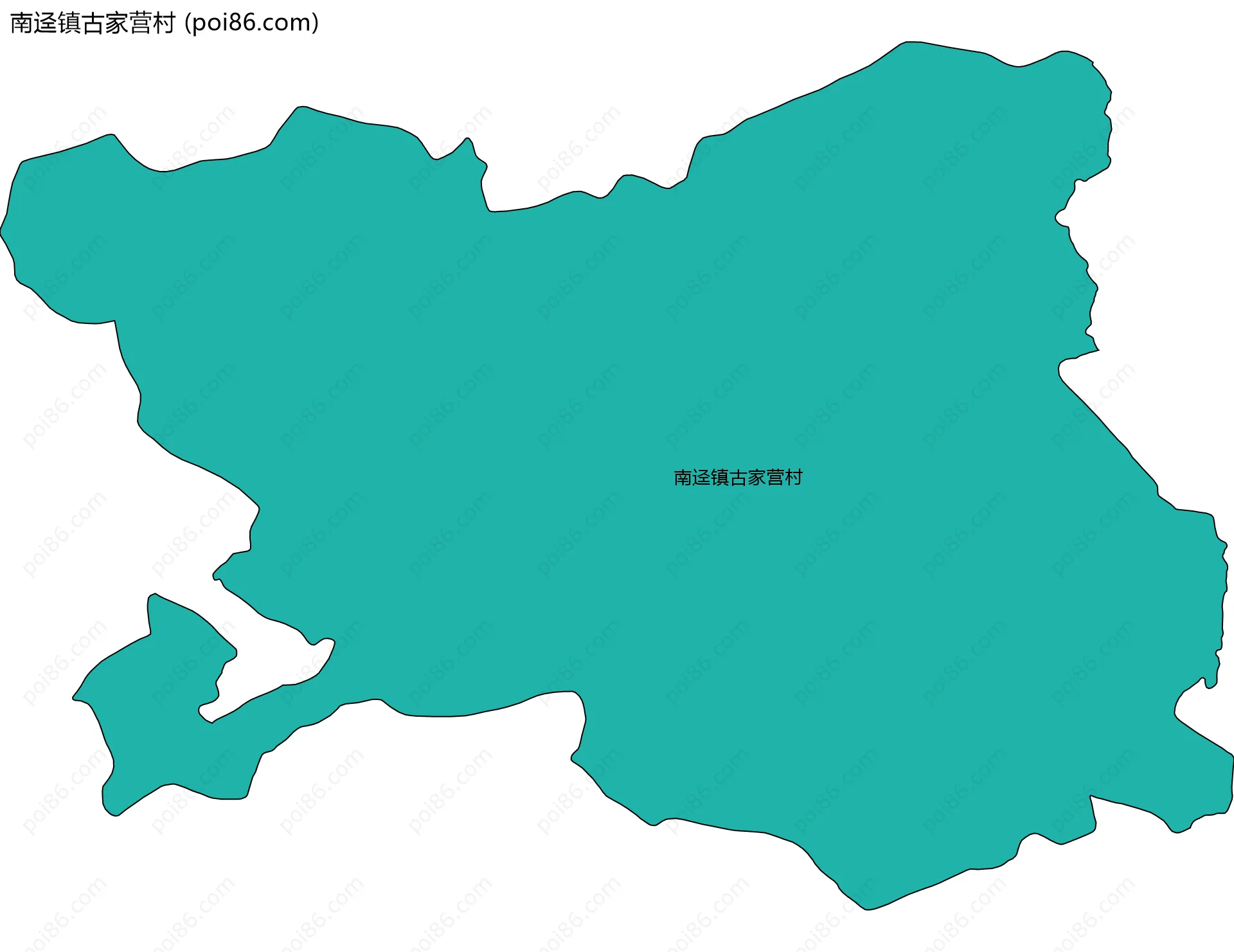 南迳镇古家营村边界地图