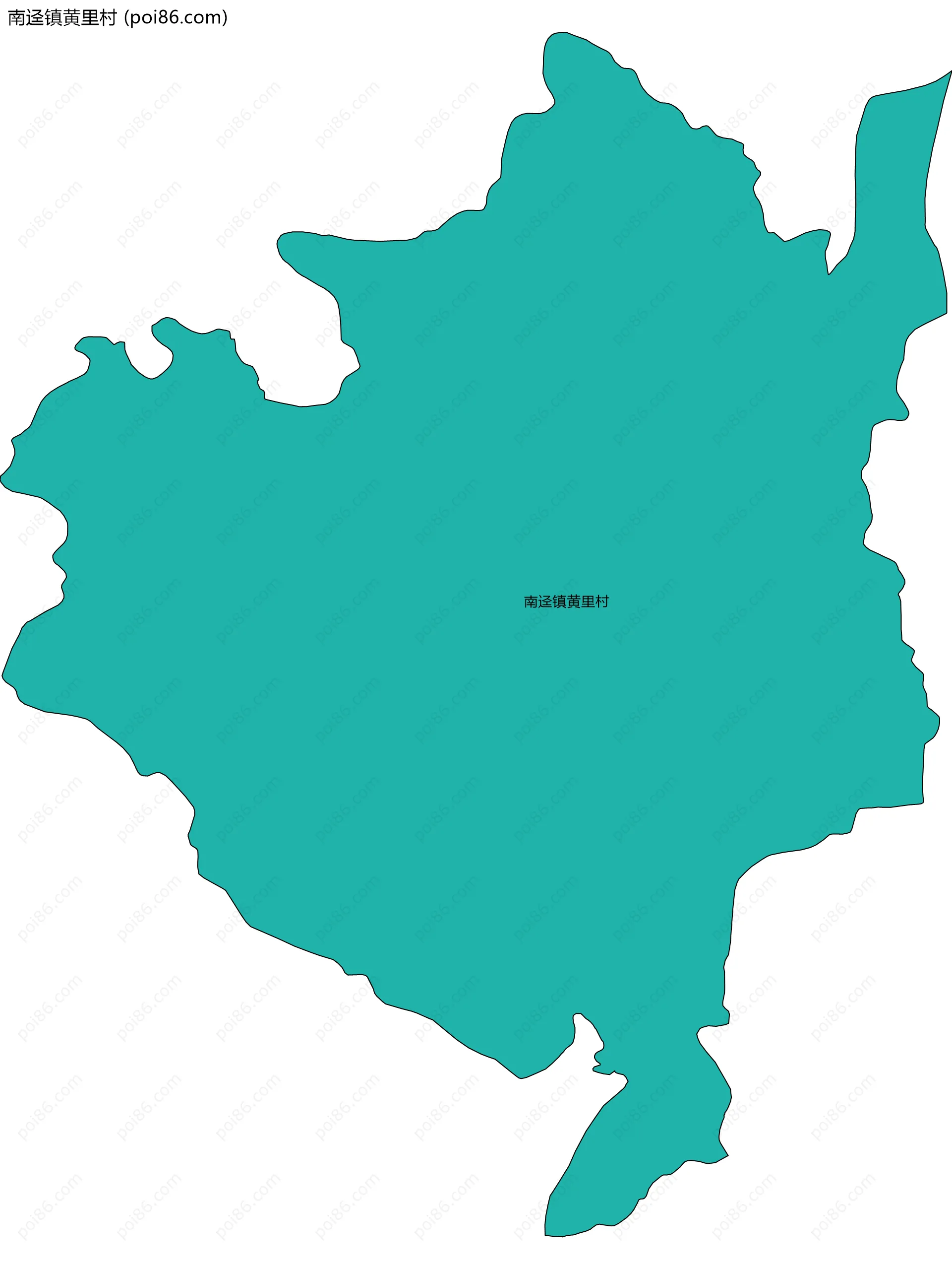 南迳镇黄里村边界地图