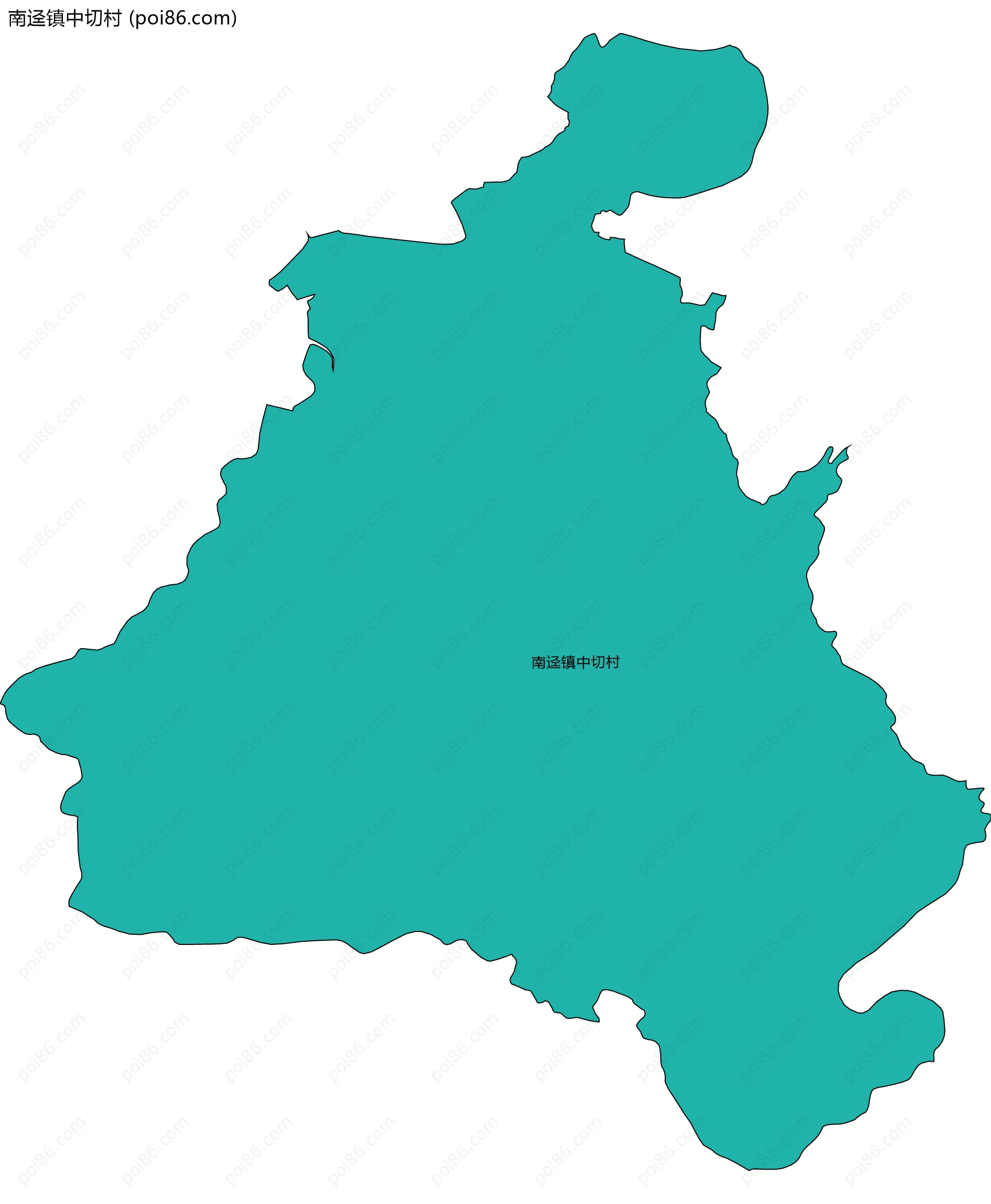 南迳镇中切村边界地图