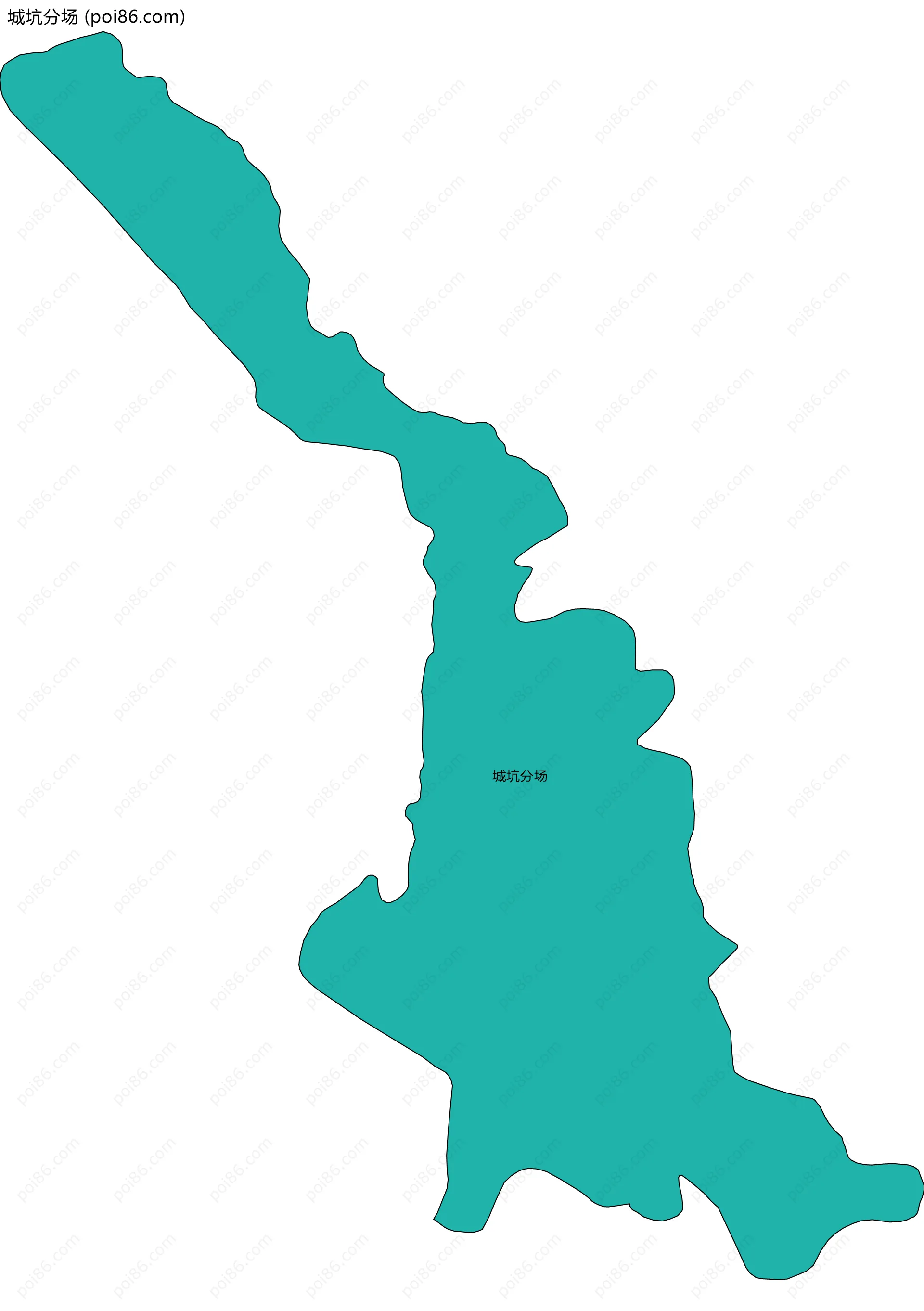 城坑分场边界地图