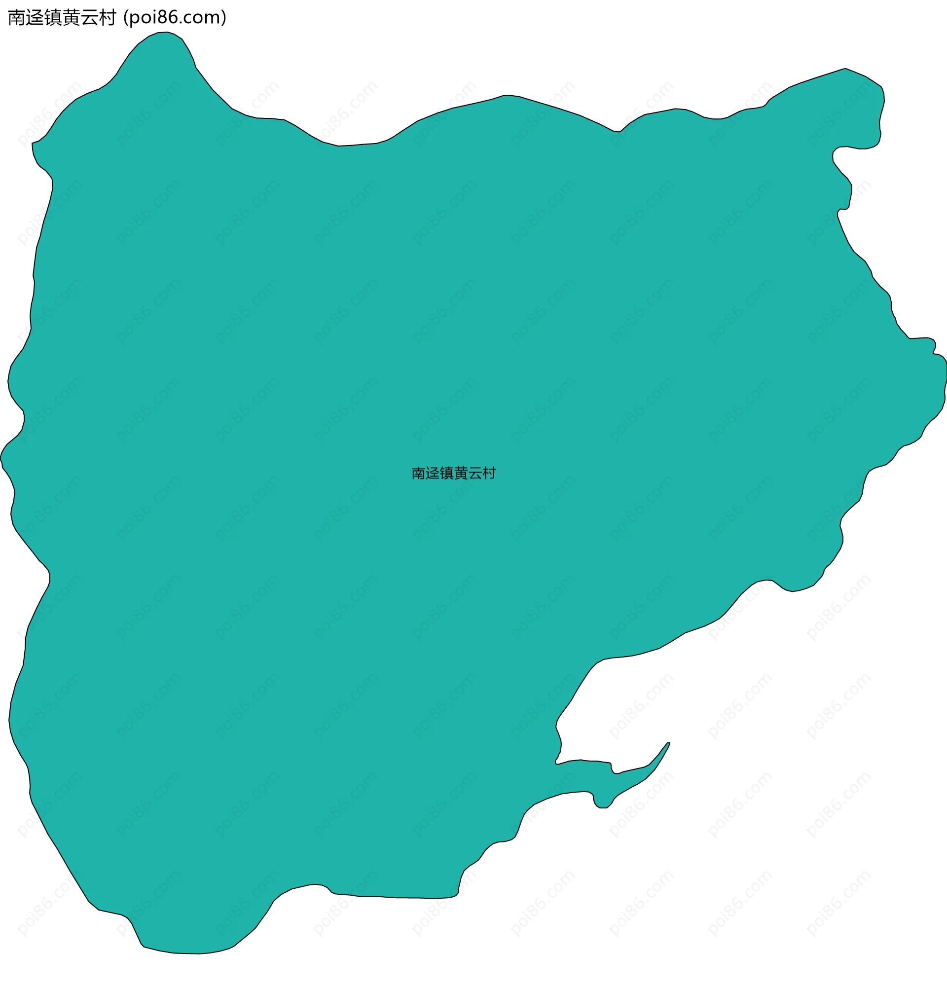 南迳镇黄云村边界地图