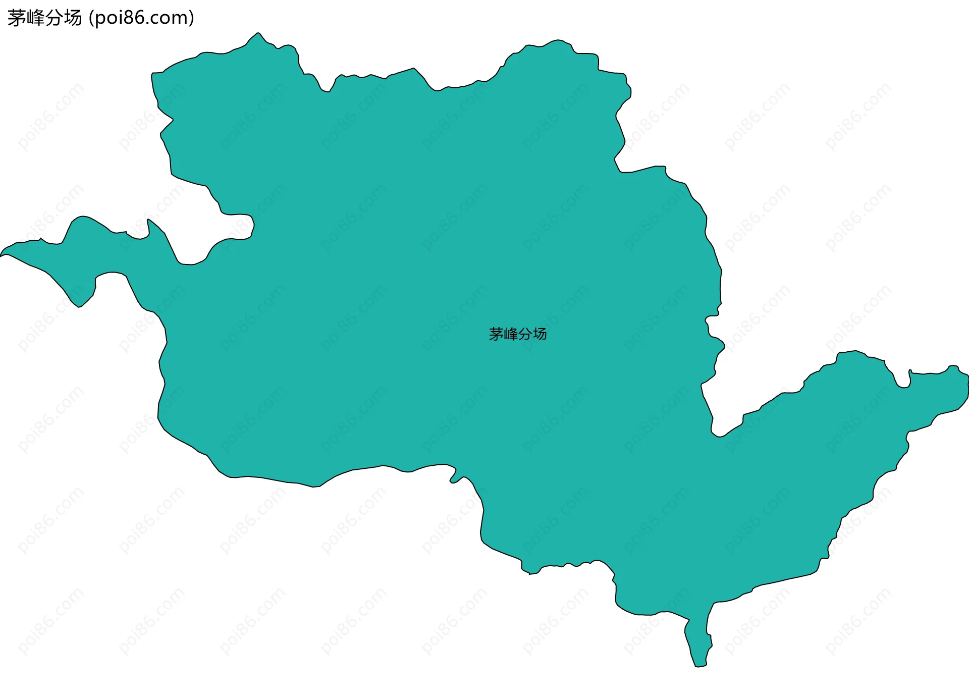 茅峰分场边界地图