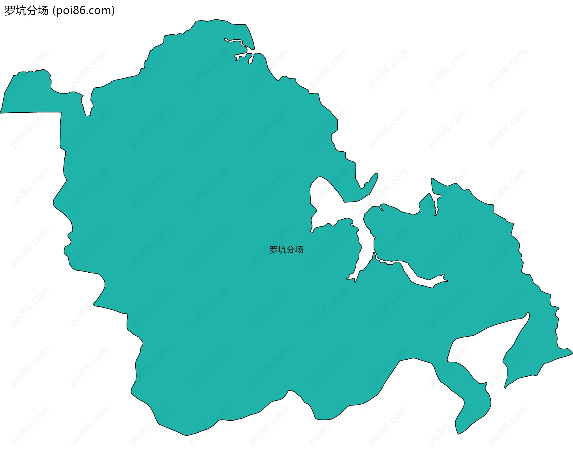 罗坑分场边界地图