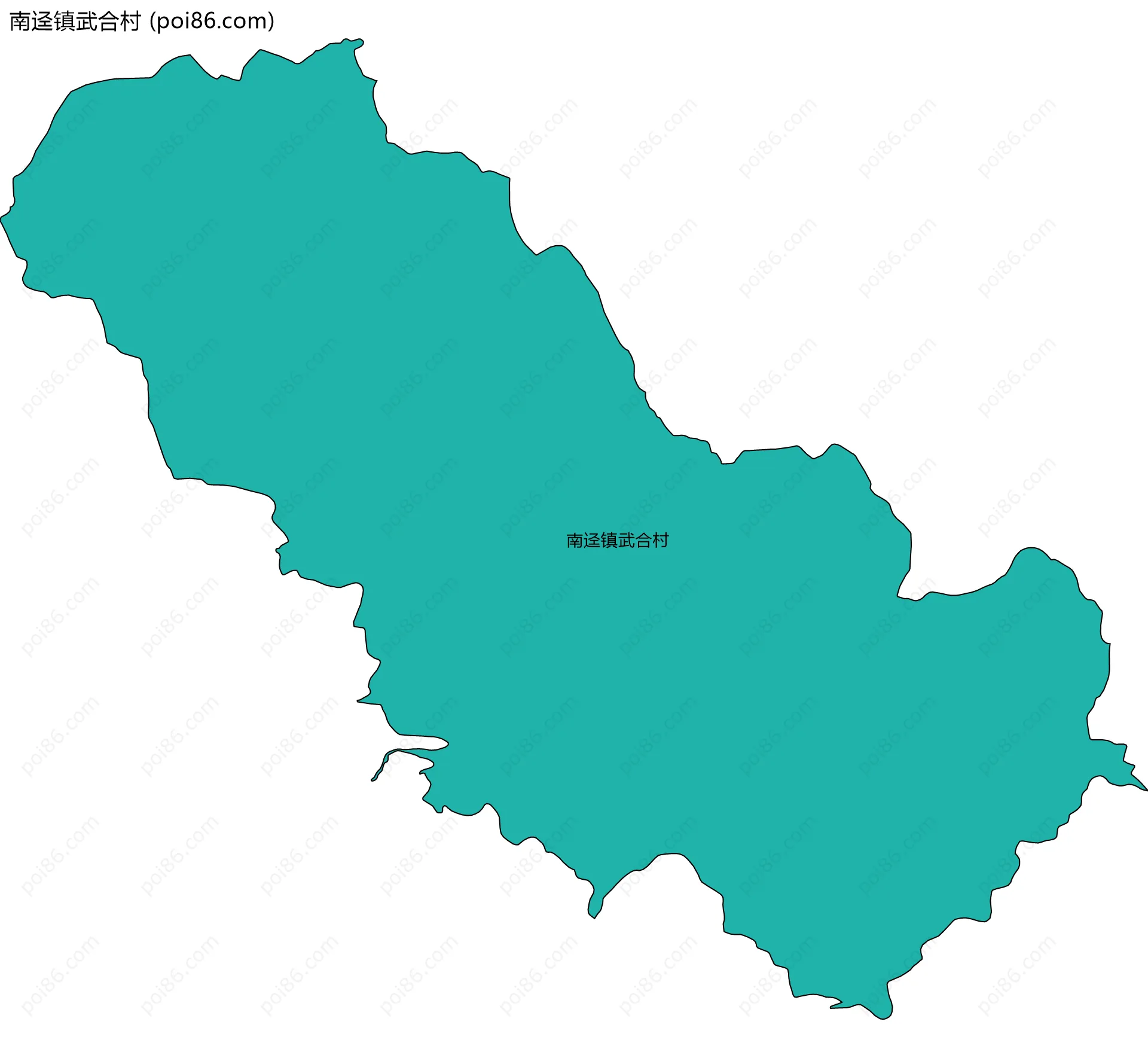 南迳镇武合村边界地图