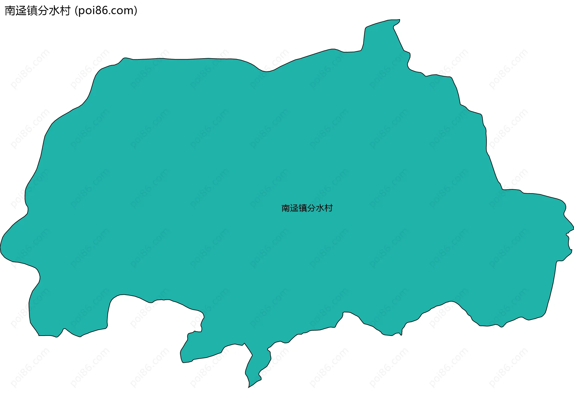 南迳镇分水村边界地图