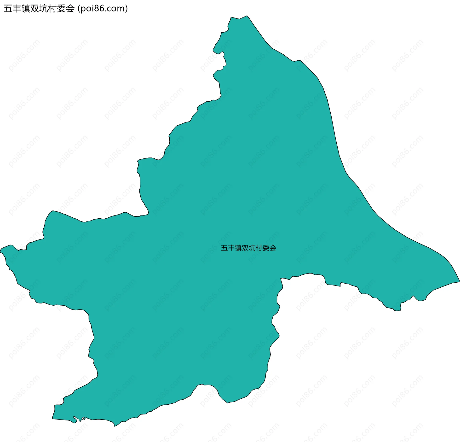 五丰镇双坑村委会边界地图