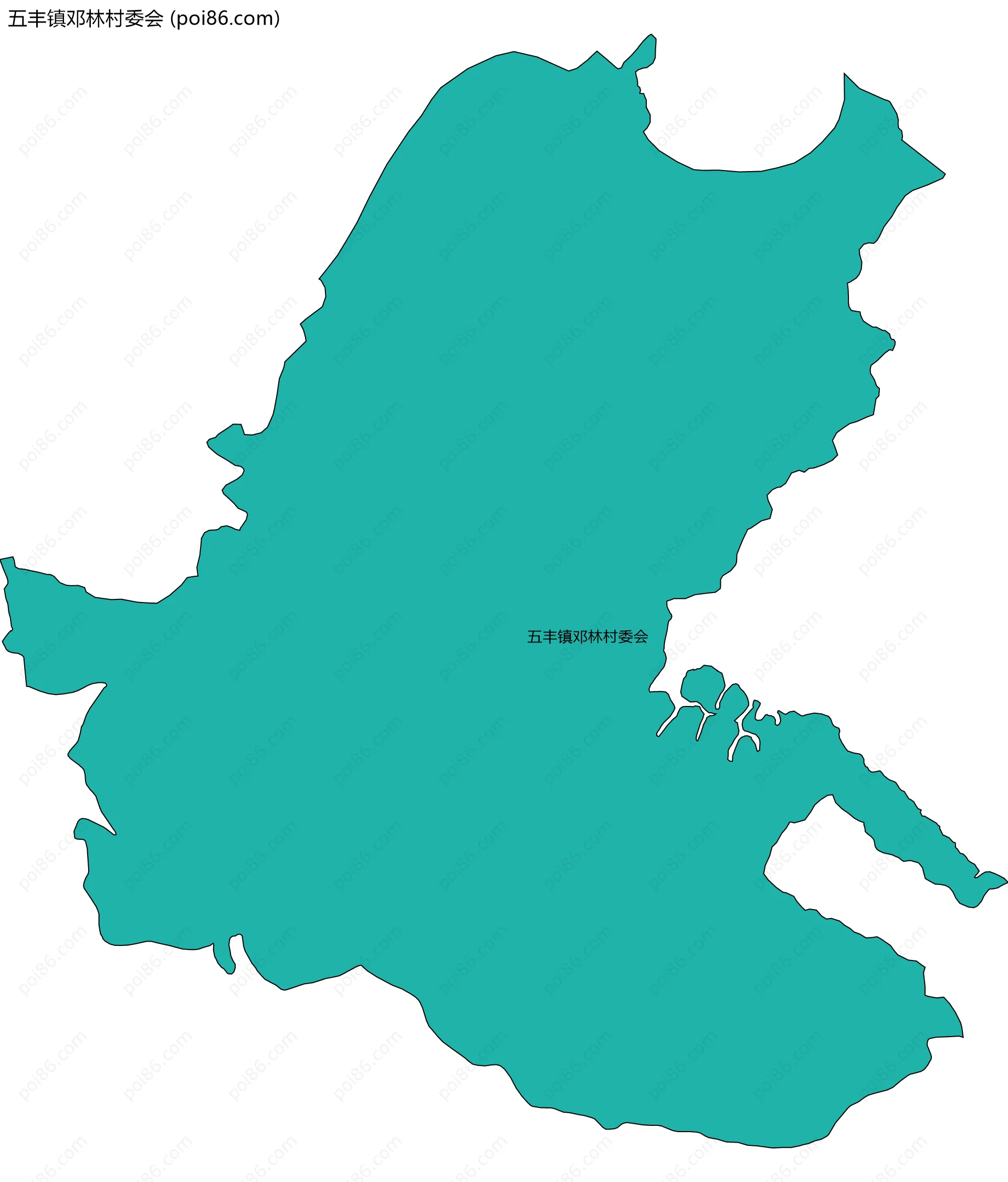 五丰镇邓林村委会边界地图