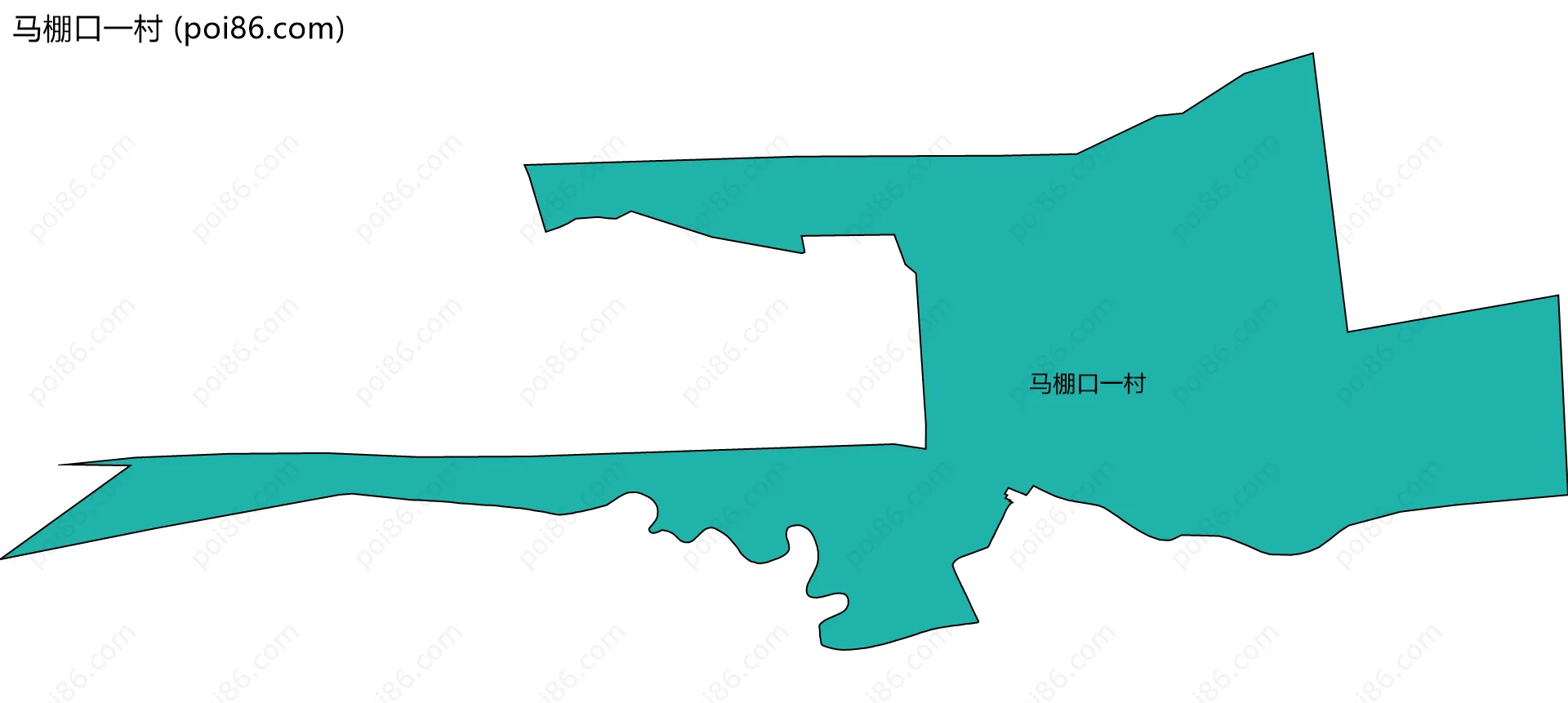 马棚口一村边界地图