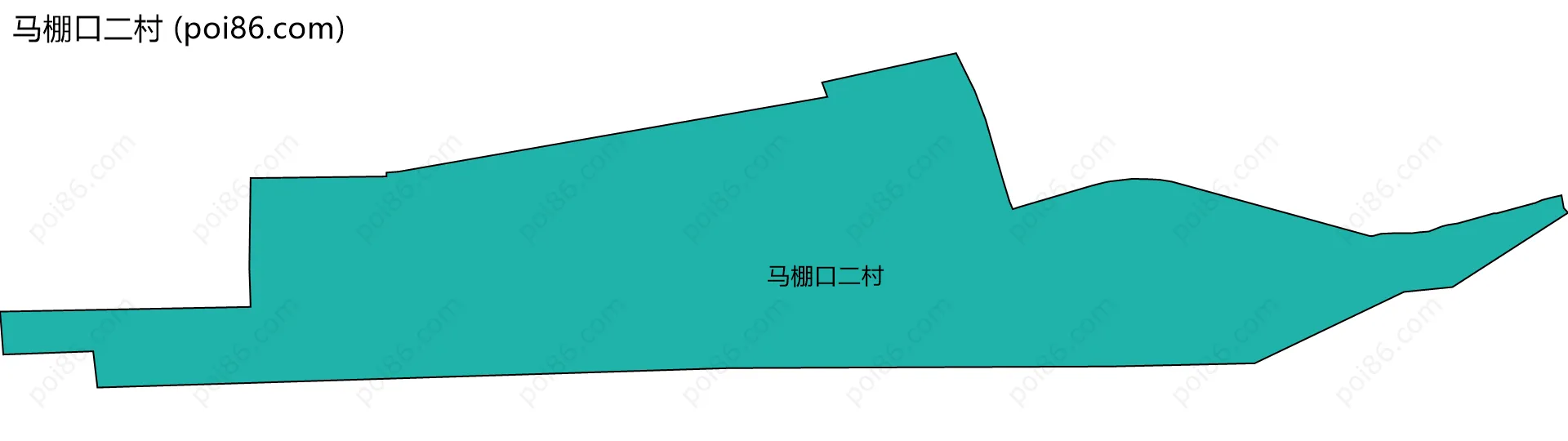 马棚口二村边界地图