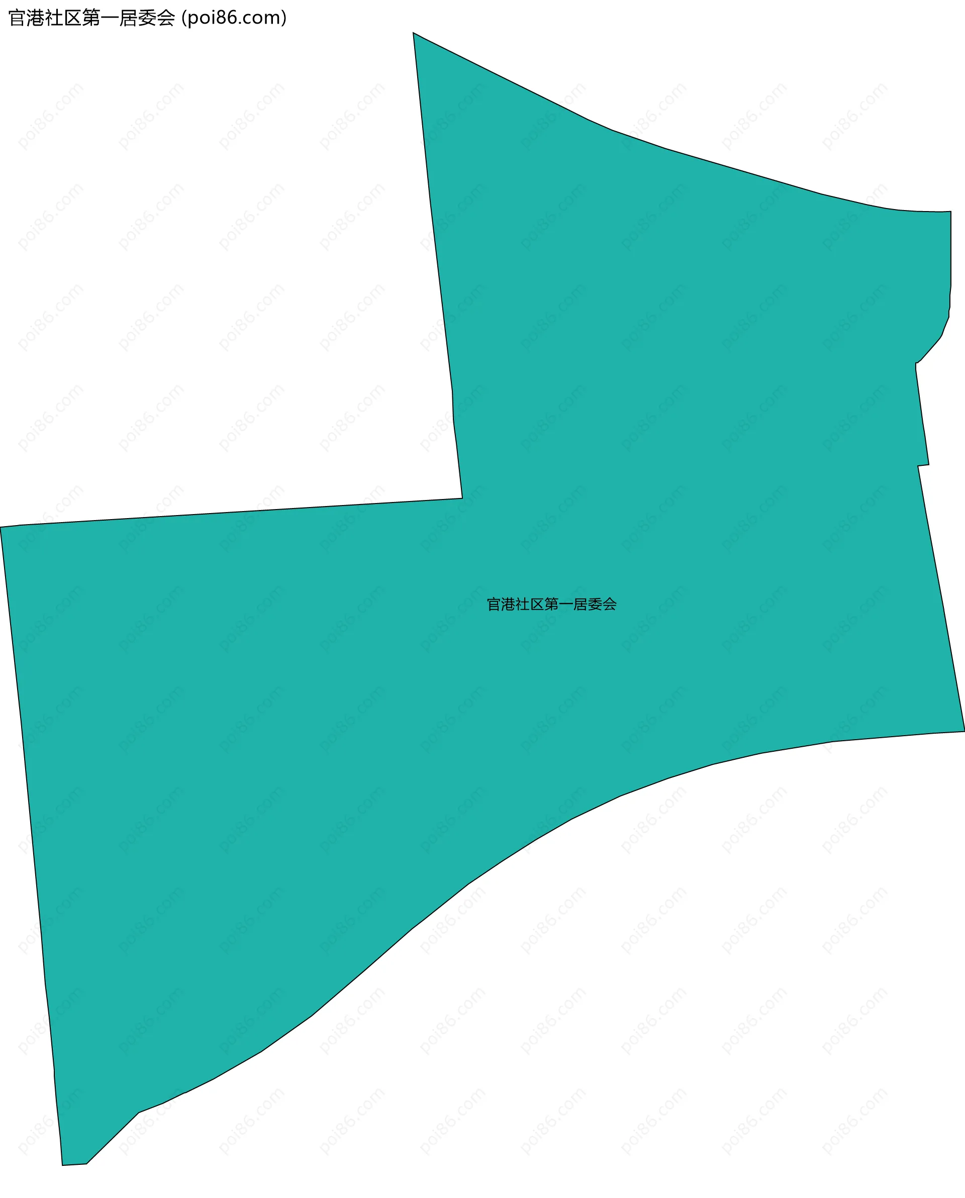 官港社区第一居委会边界地图