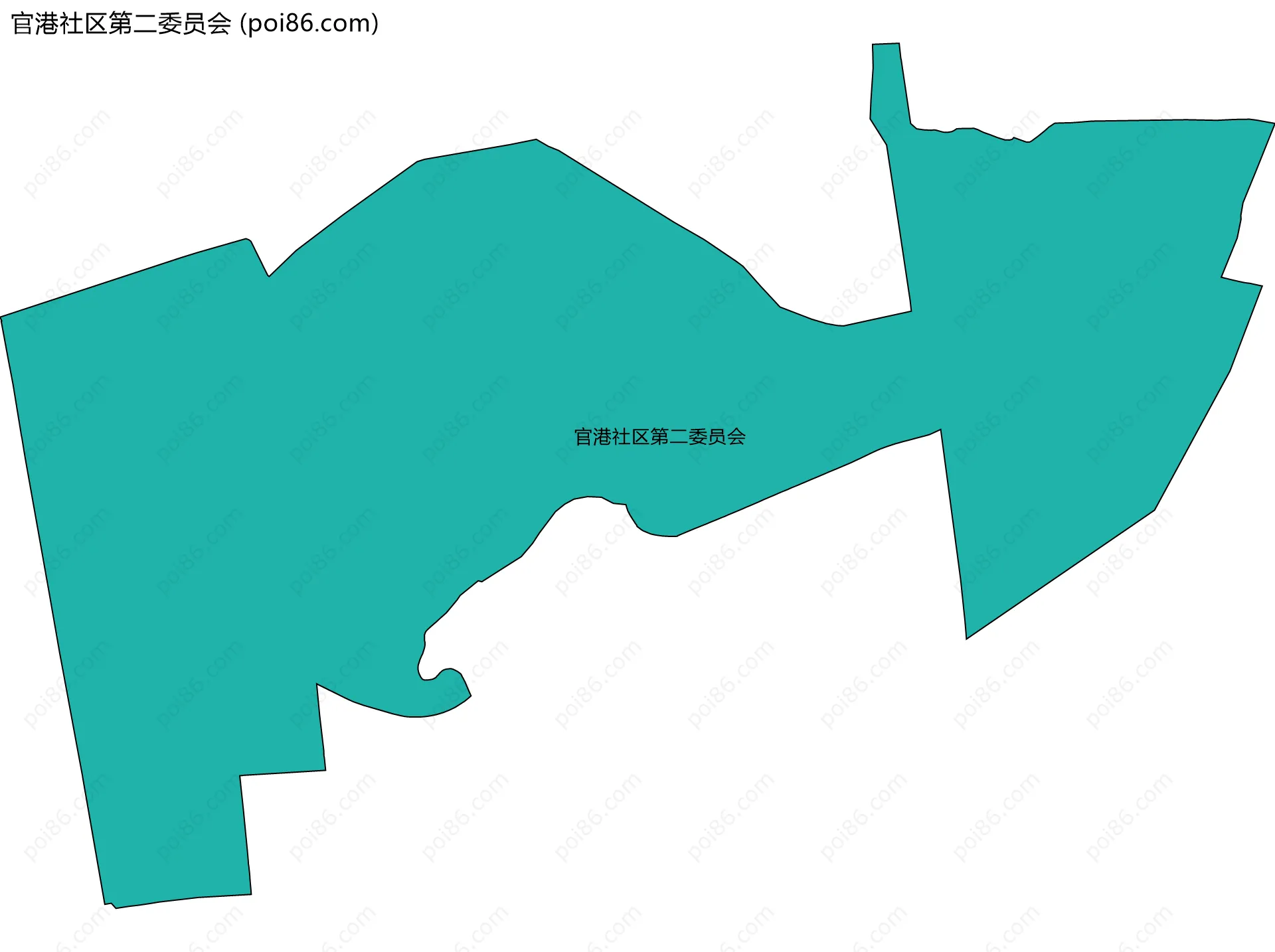 官港社区第二委员会边界地图