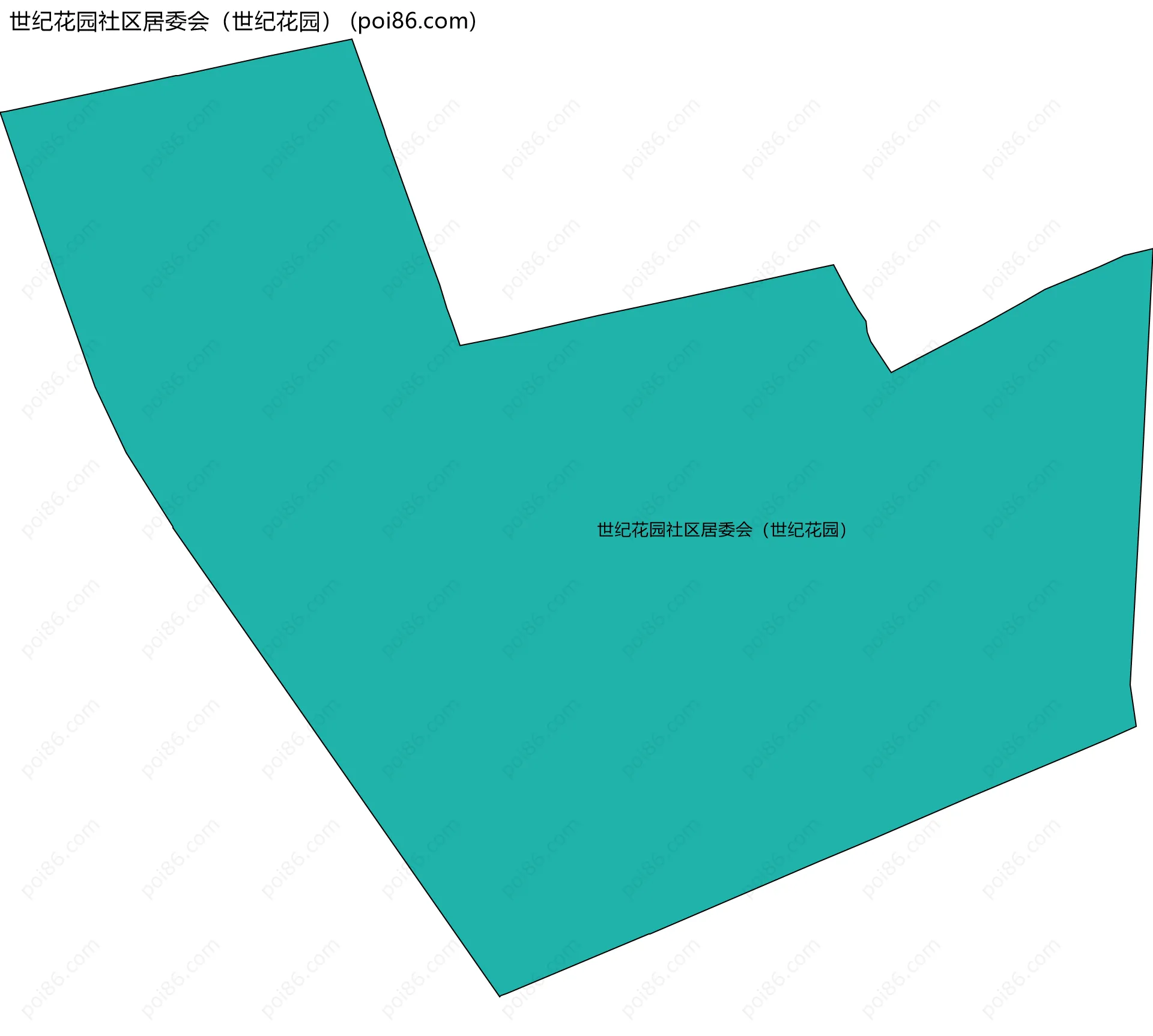 世纪花园社区居委会（世纪花园）边界地图