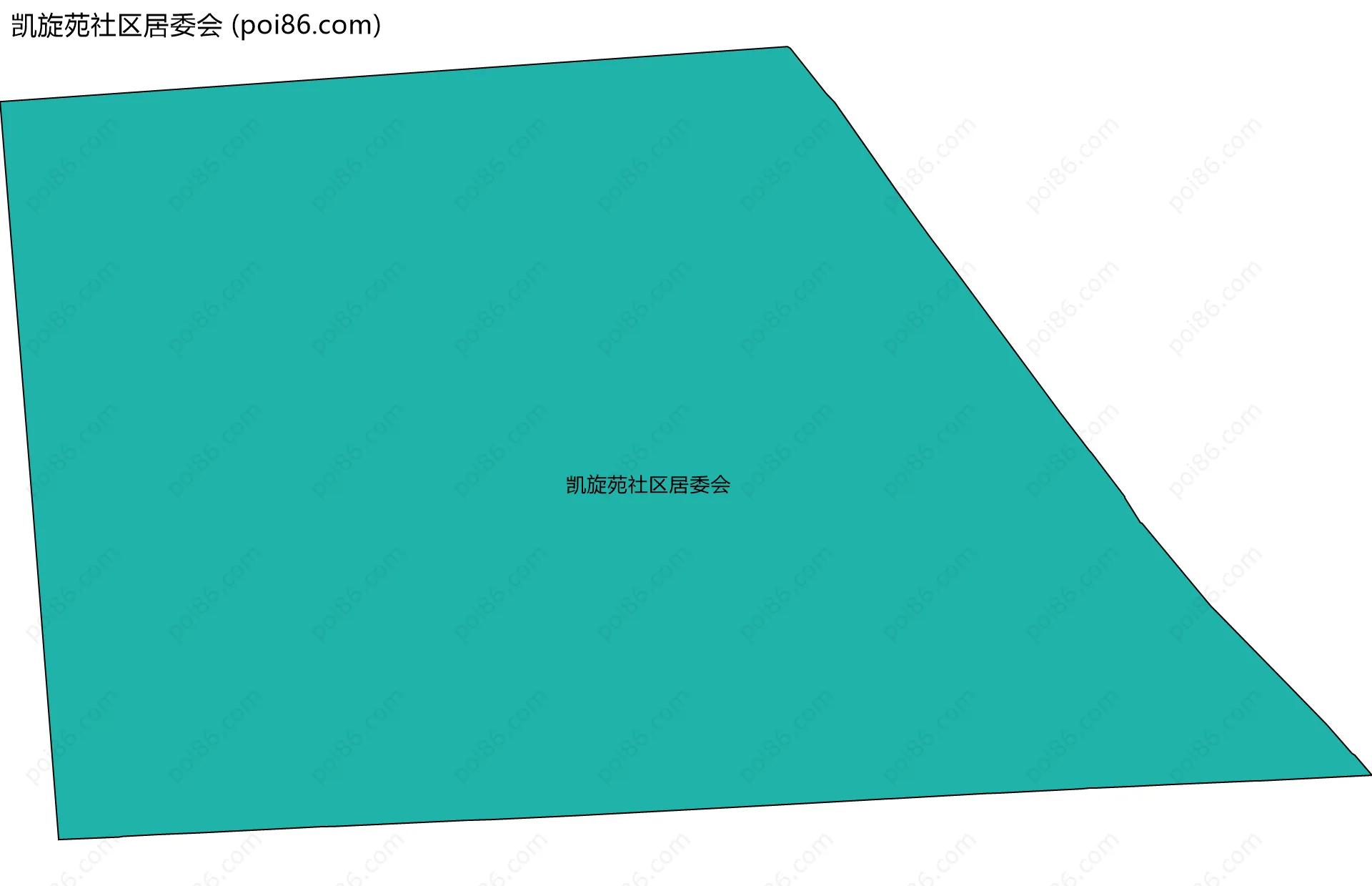 凯旋苑社区居委会边界地图