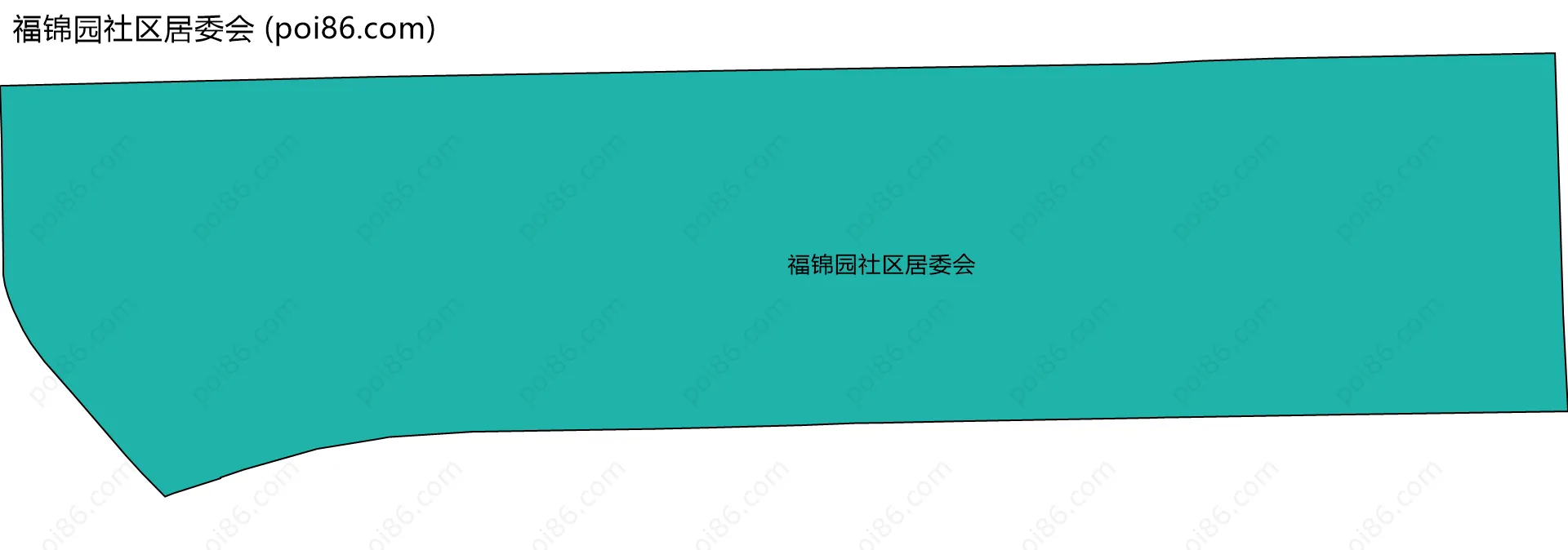 福锦园社区居委会边界地图