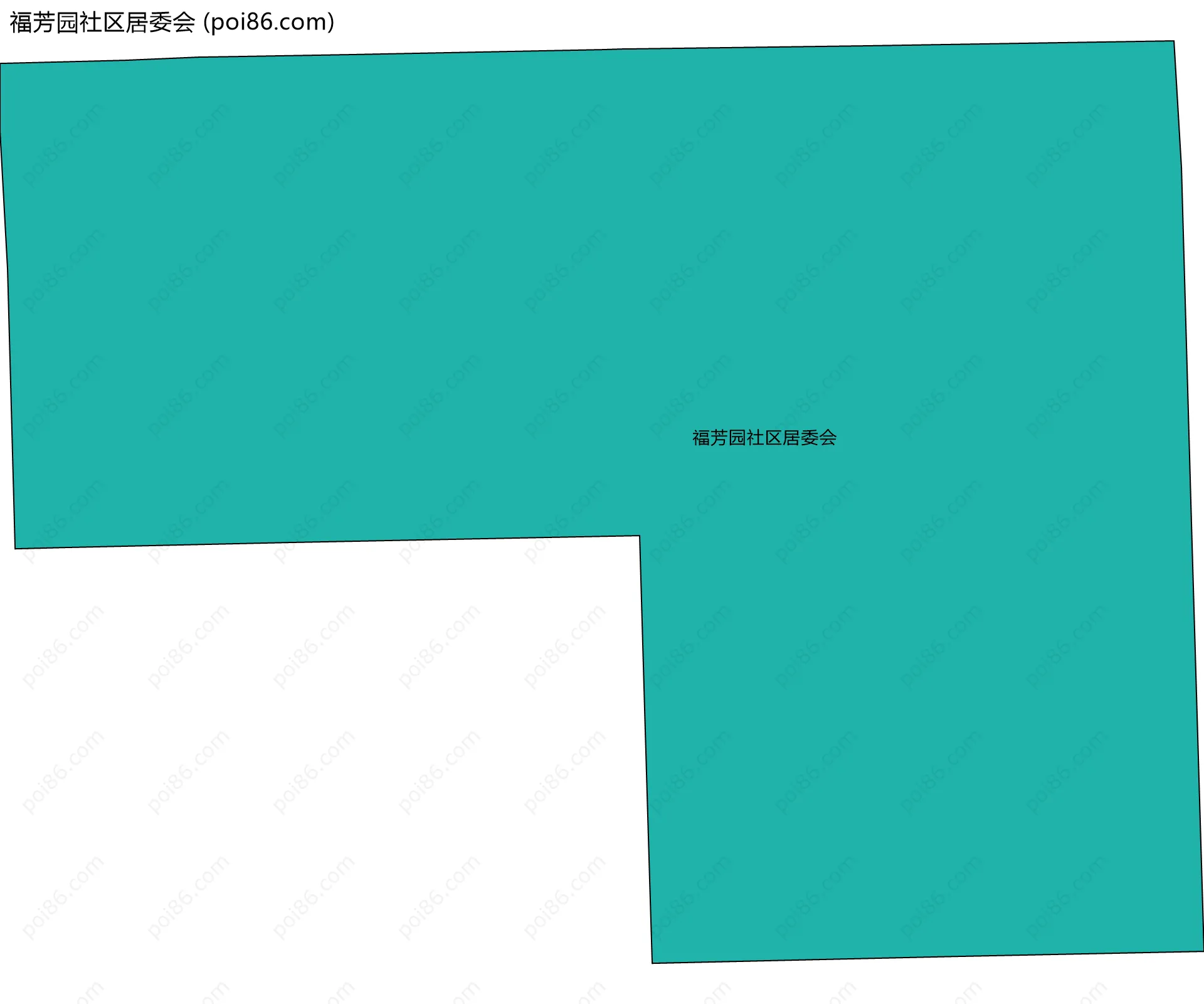 福芳园社区居委会边界地图