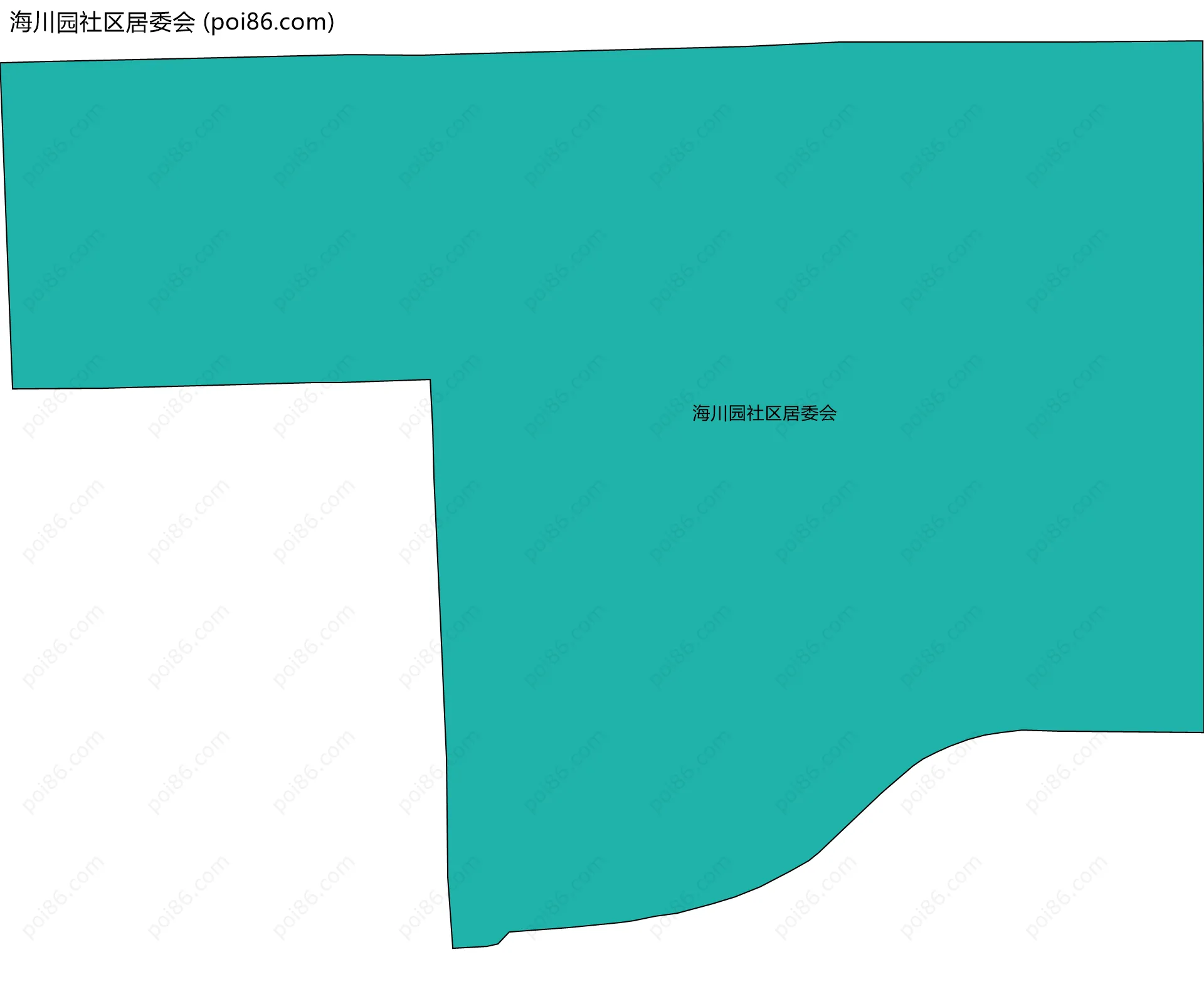 海川园社区居委会边界地图