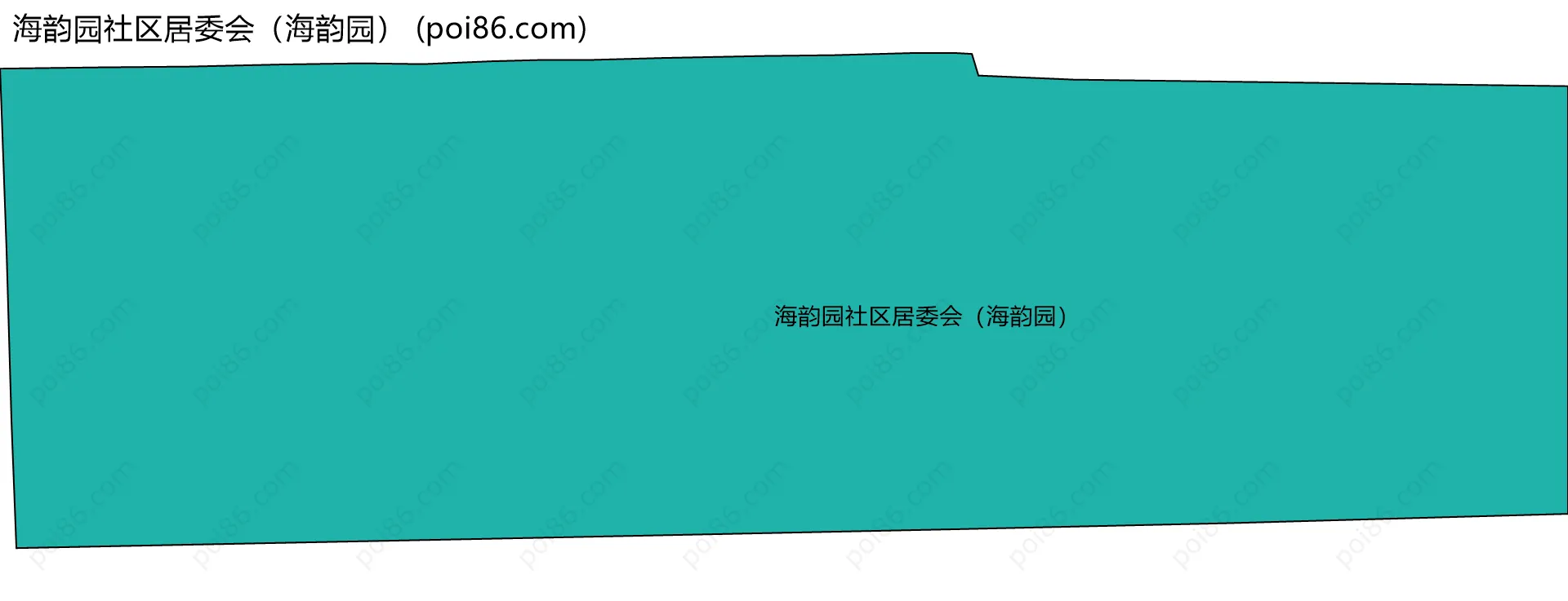 海韵园社区居委会（海韵园）边界地图
