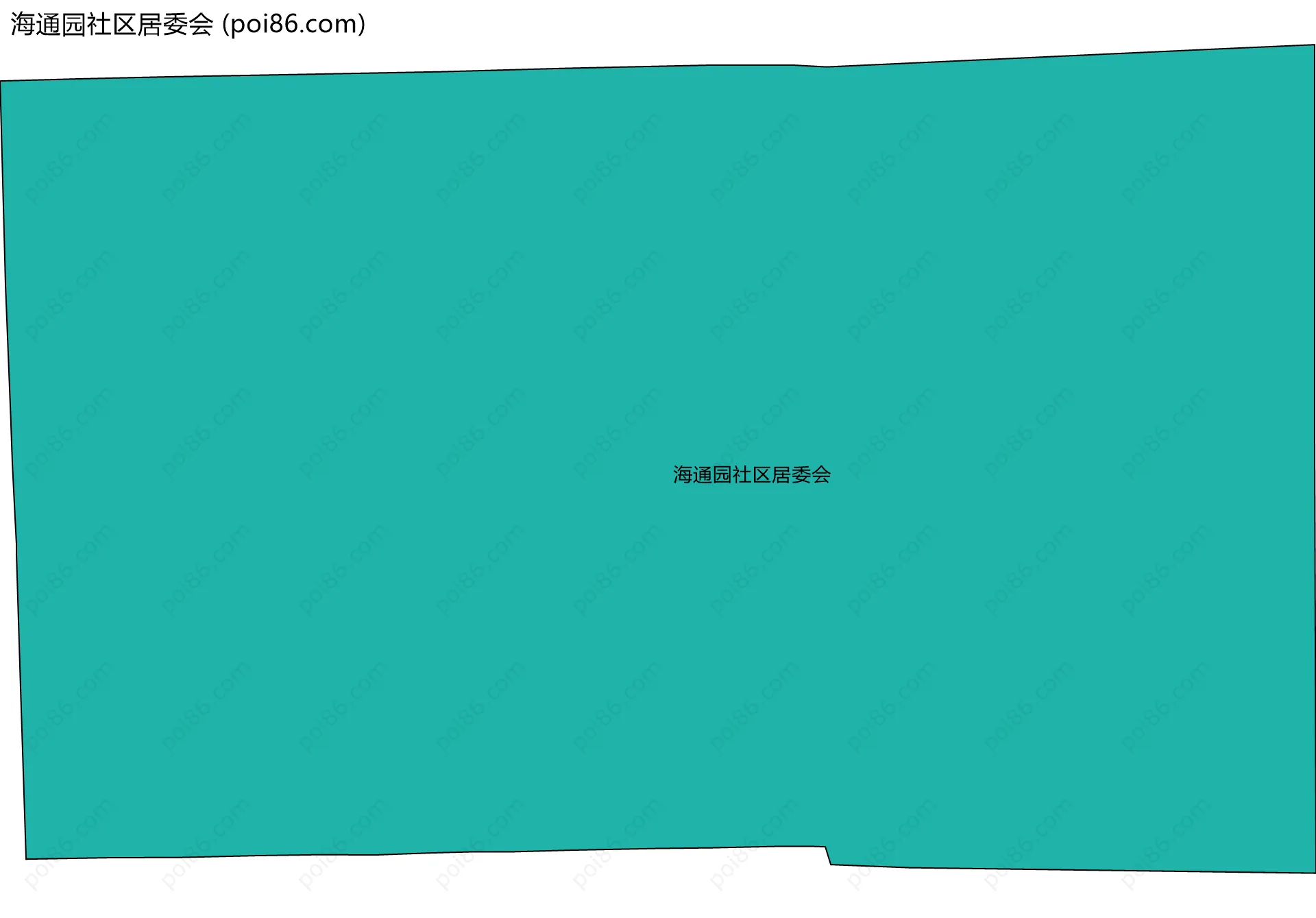 海通园社区居委会边界地图