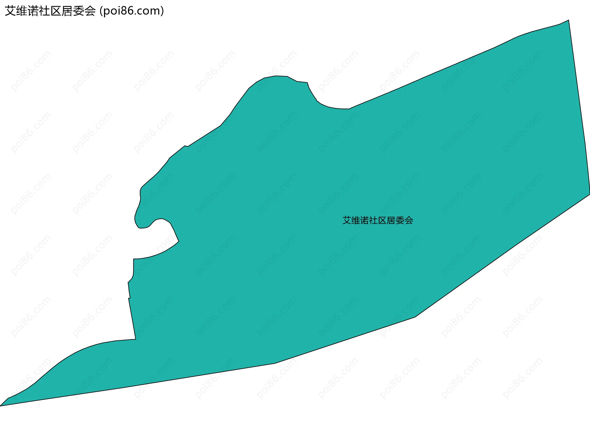 艾维诺社区居委会边界地图