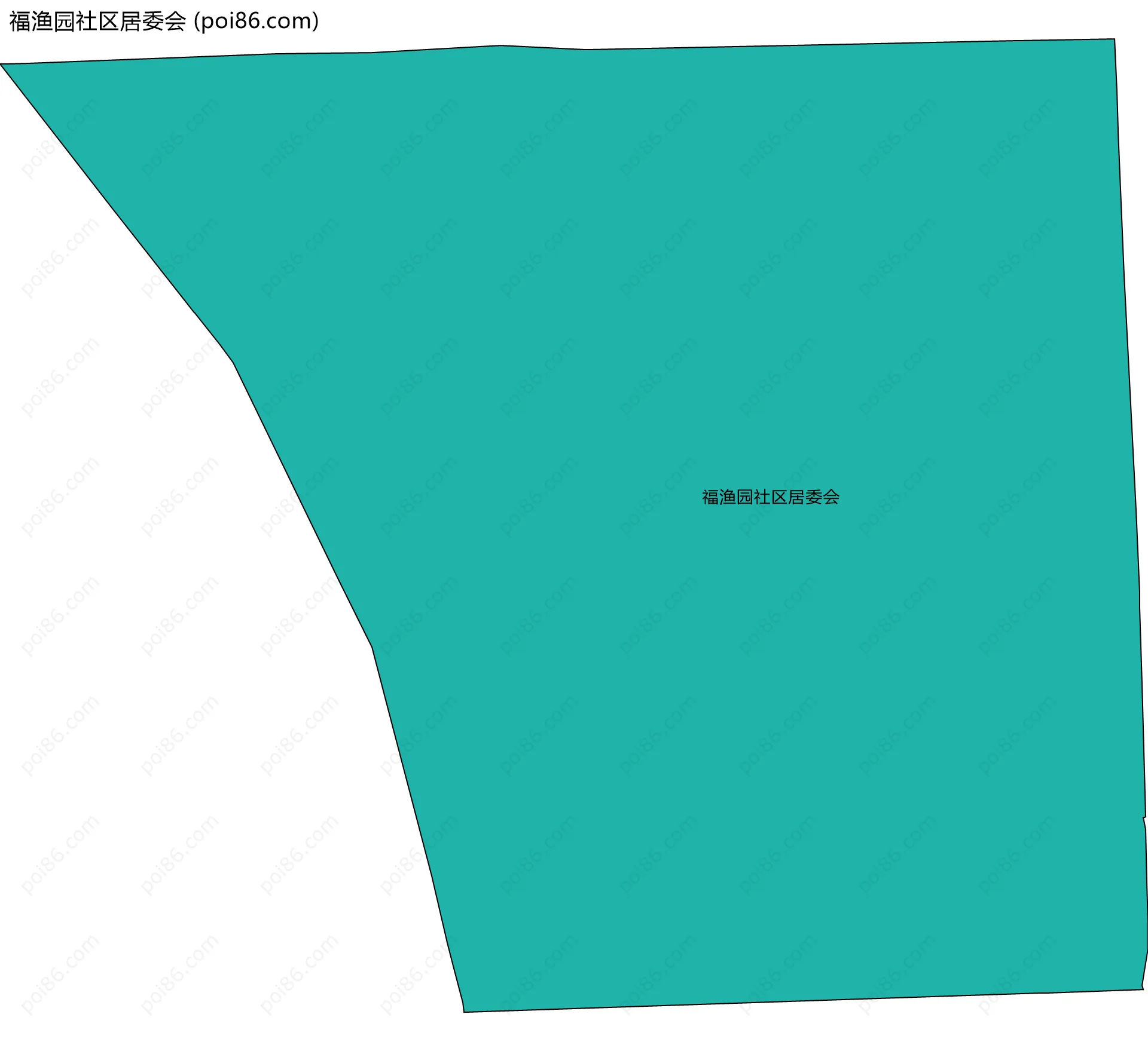 福渔园社区居委会边界地图