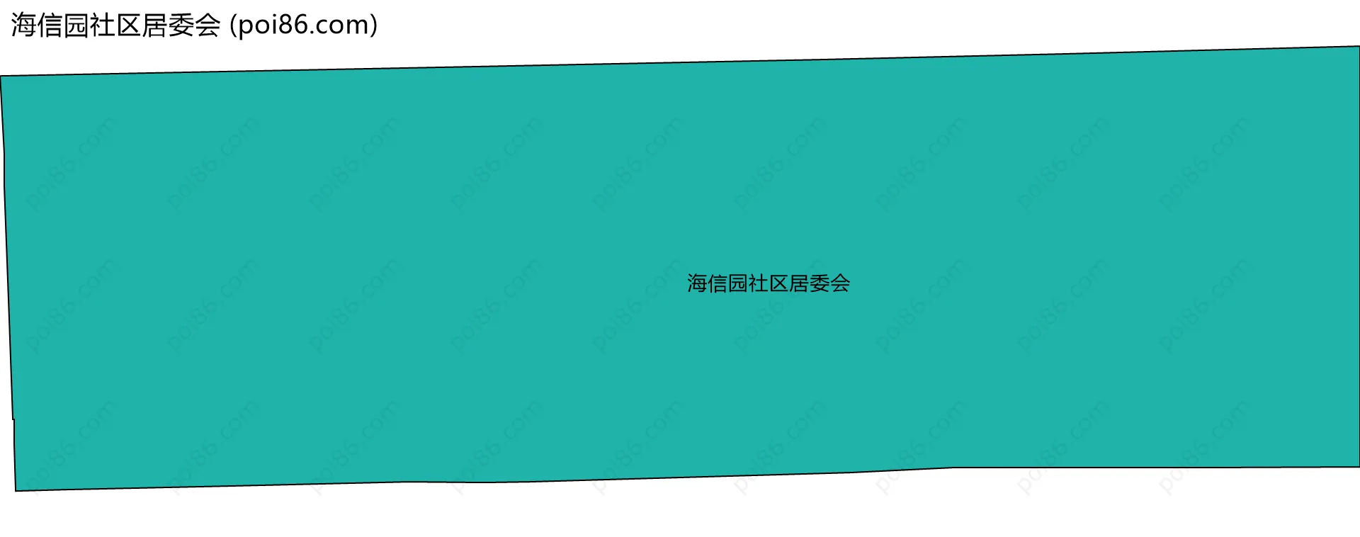 海信园社区居委会边界地图