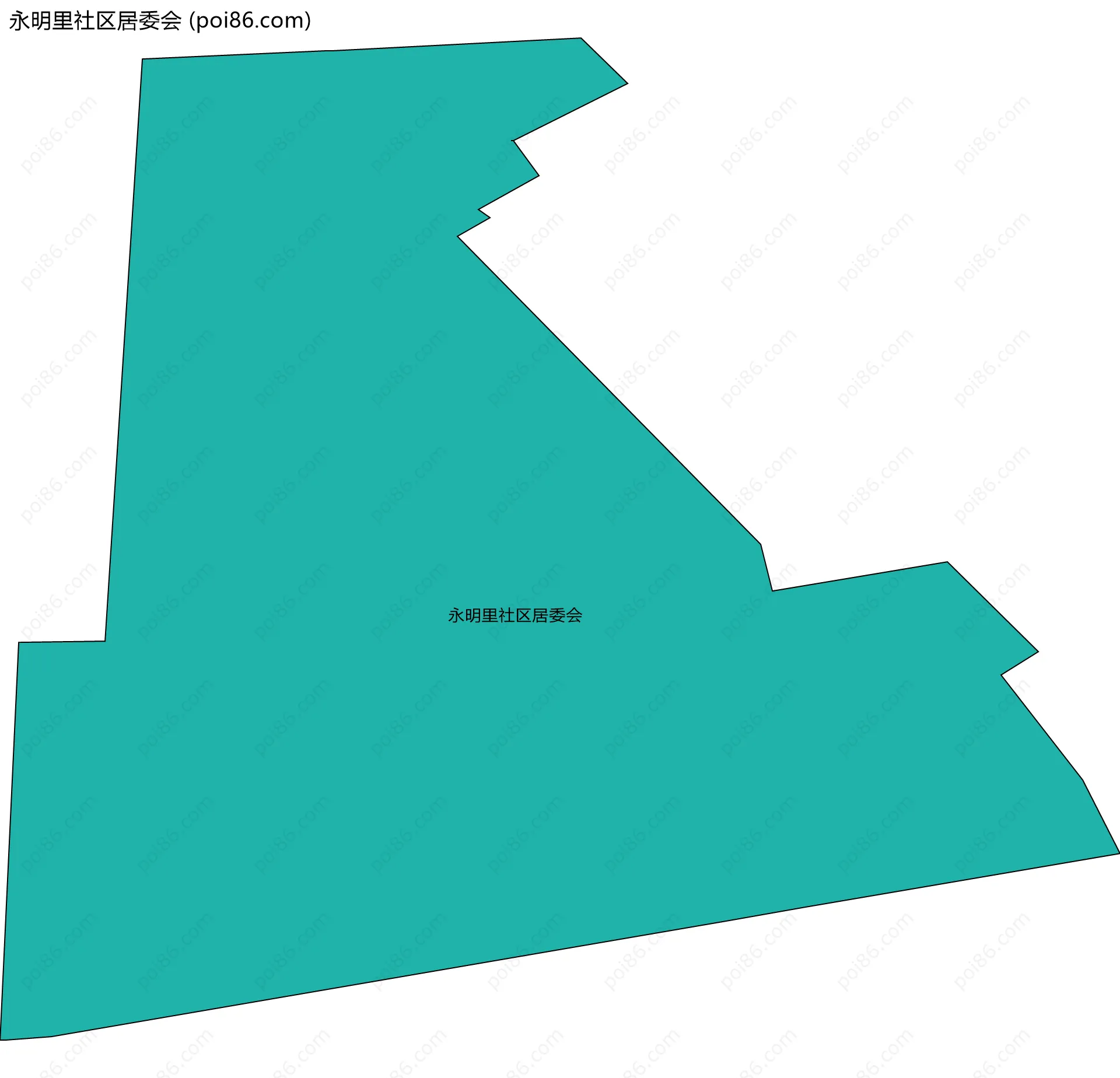 永明里社区居委会边界地图