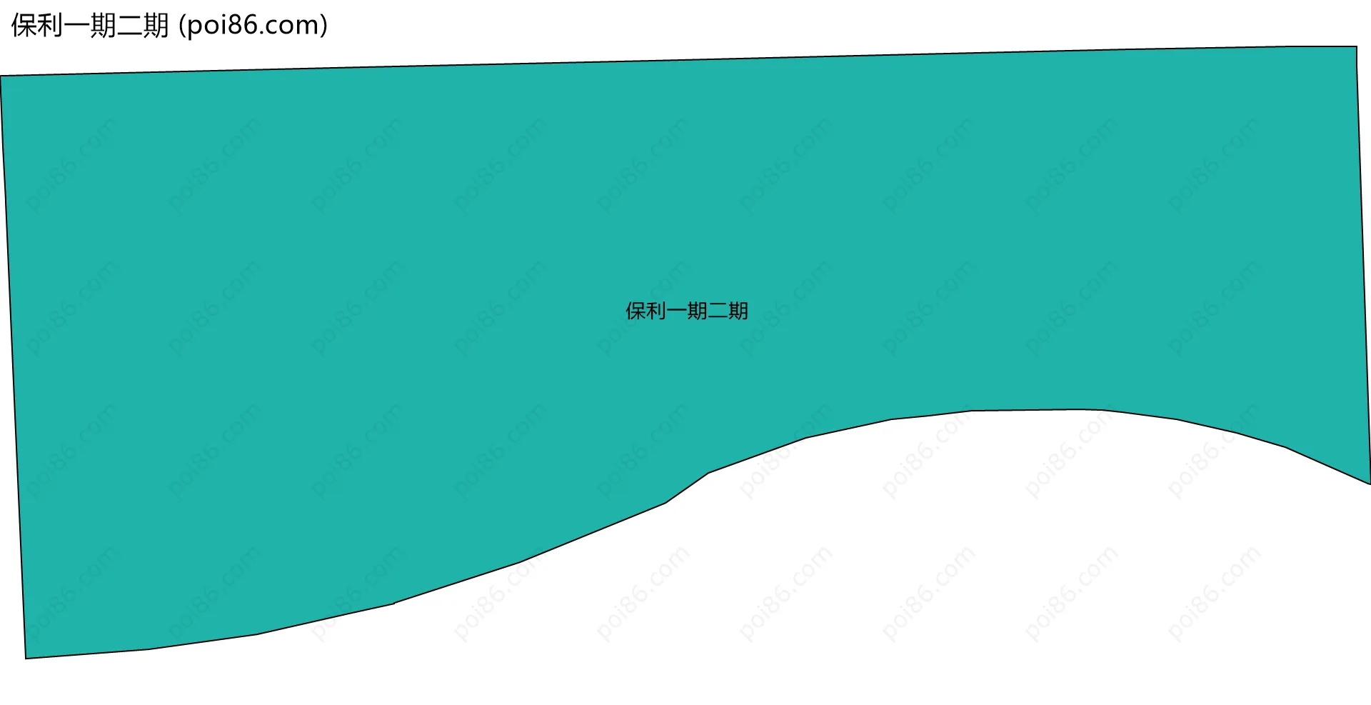 保利一期二期边界地图