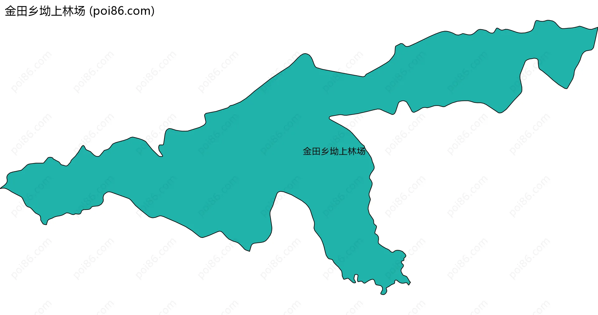 金田乡坳上林场边界地图