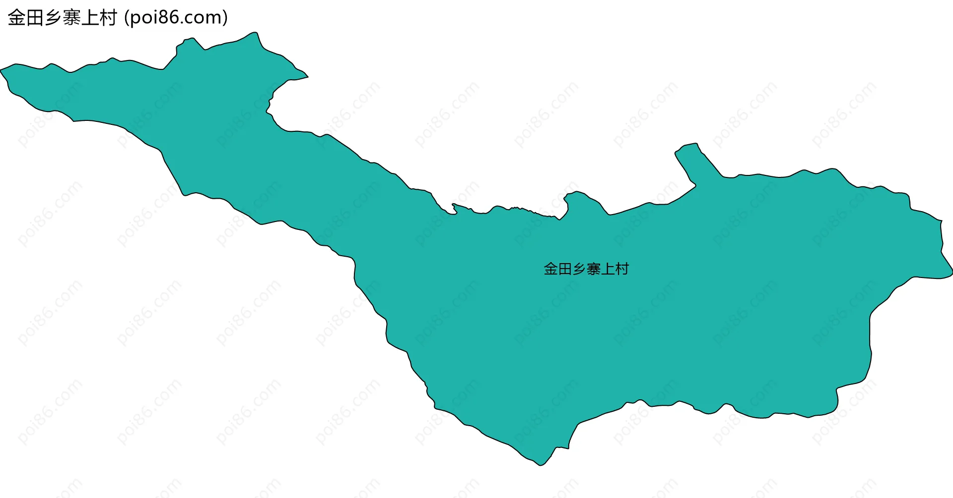 金田乡寨上村边界地图