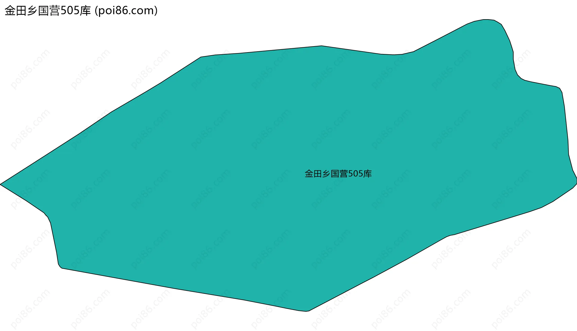 金田乡国营505库边界地图