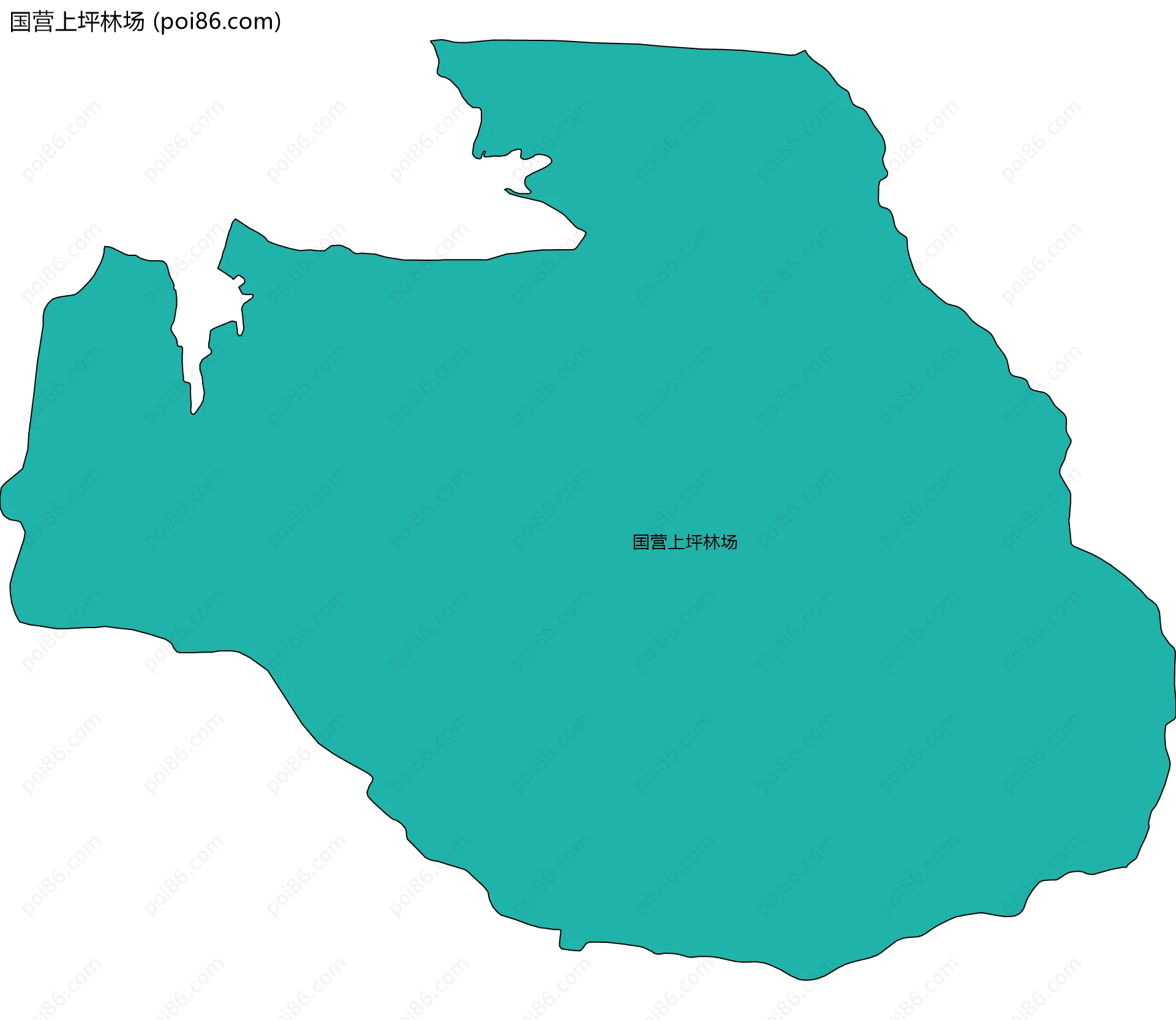 国营上坪林场边界地图