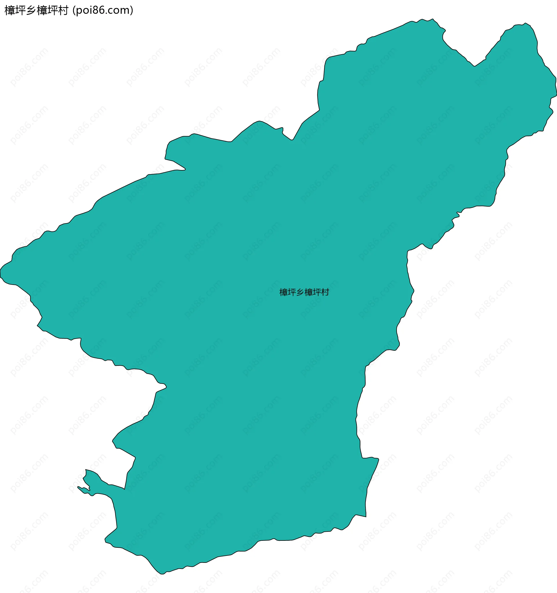 樟坪乡樟坪村边界地图