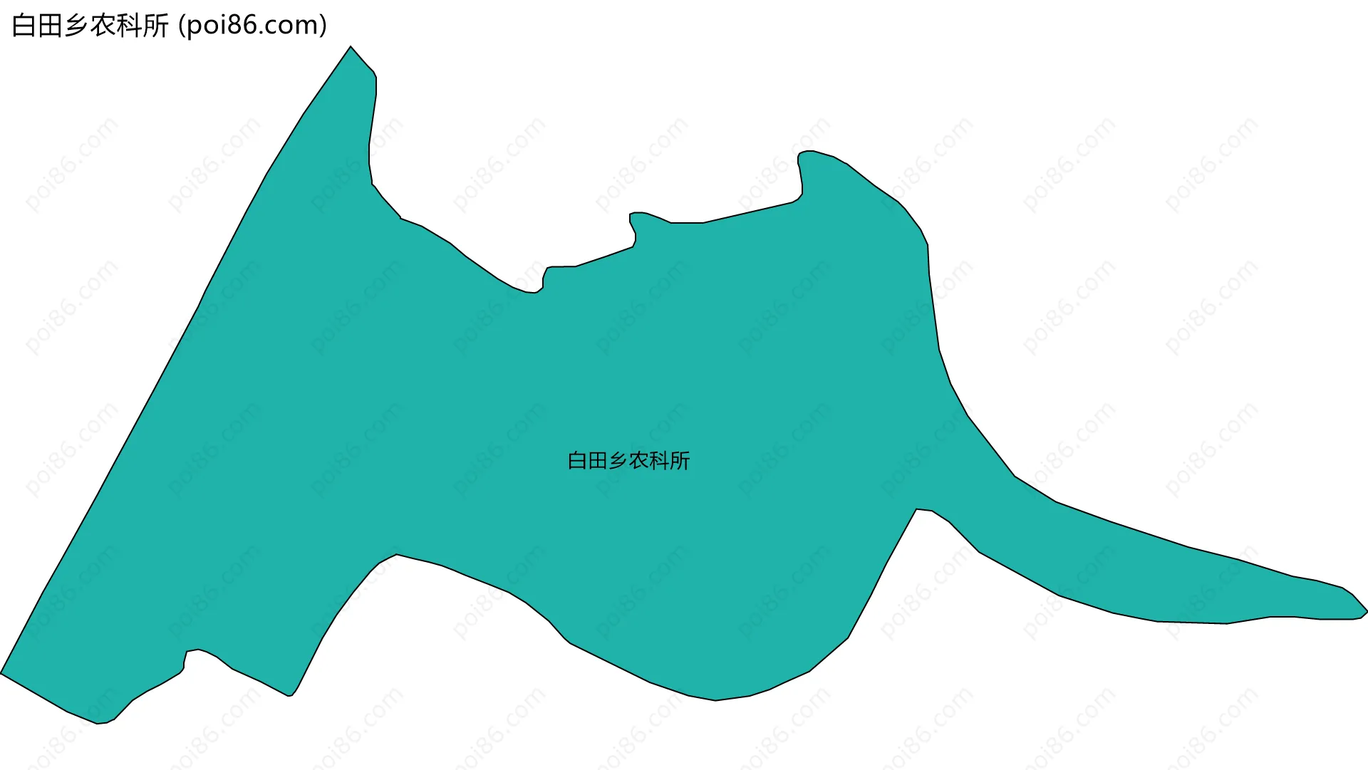 白田乡农科所边界地图