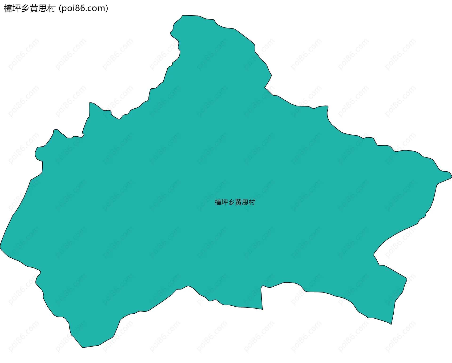 樟坪乡黄思村边界地图