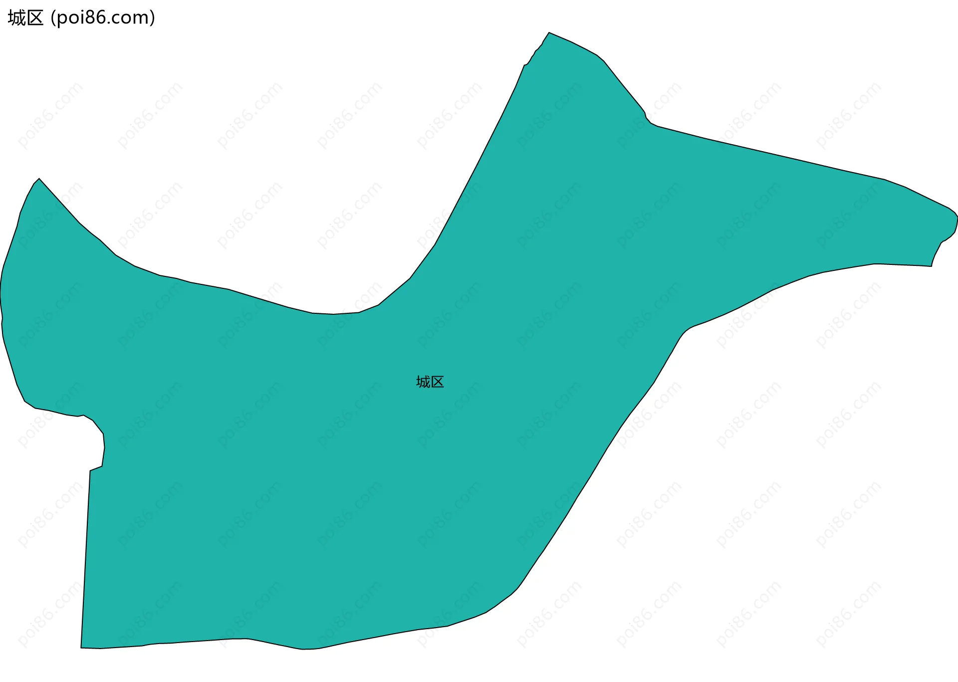 城区边界地图