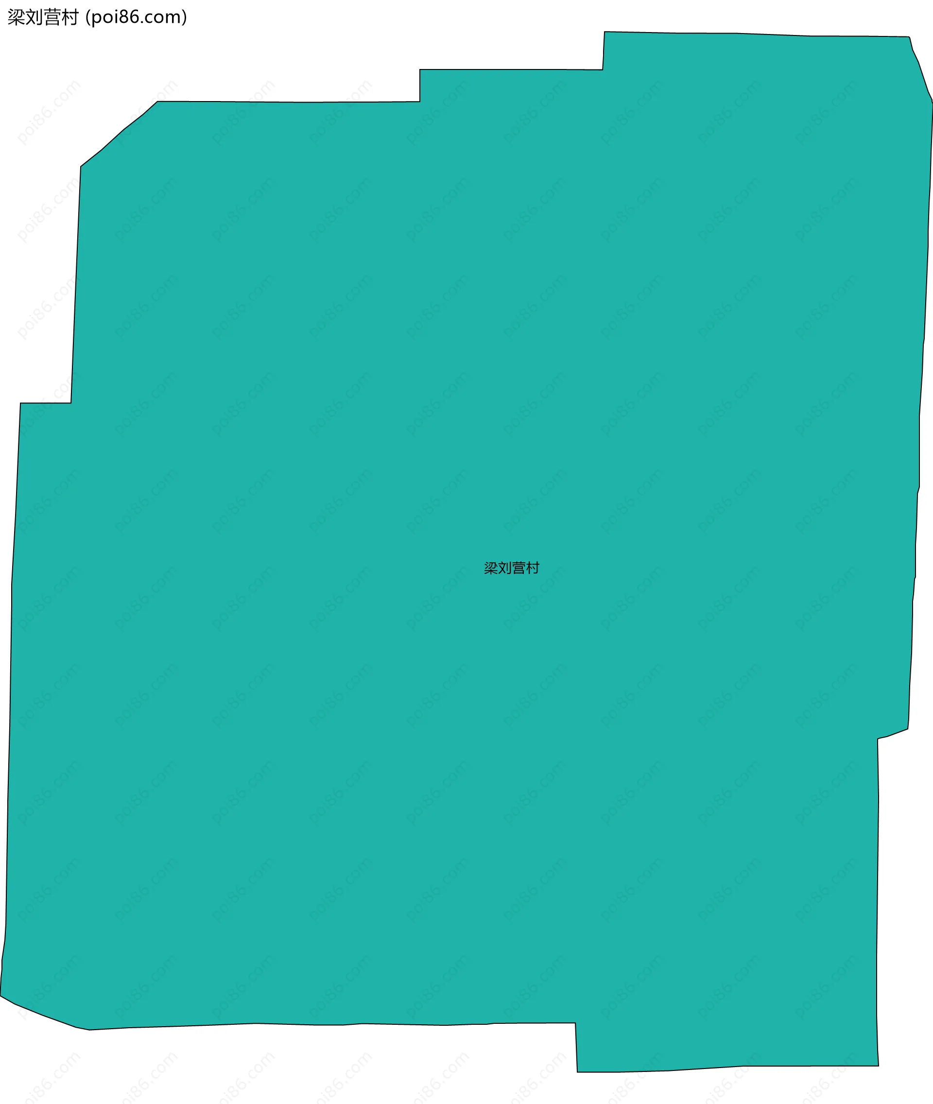 梁刘营村边界地图