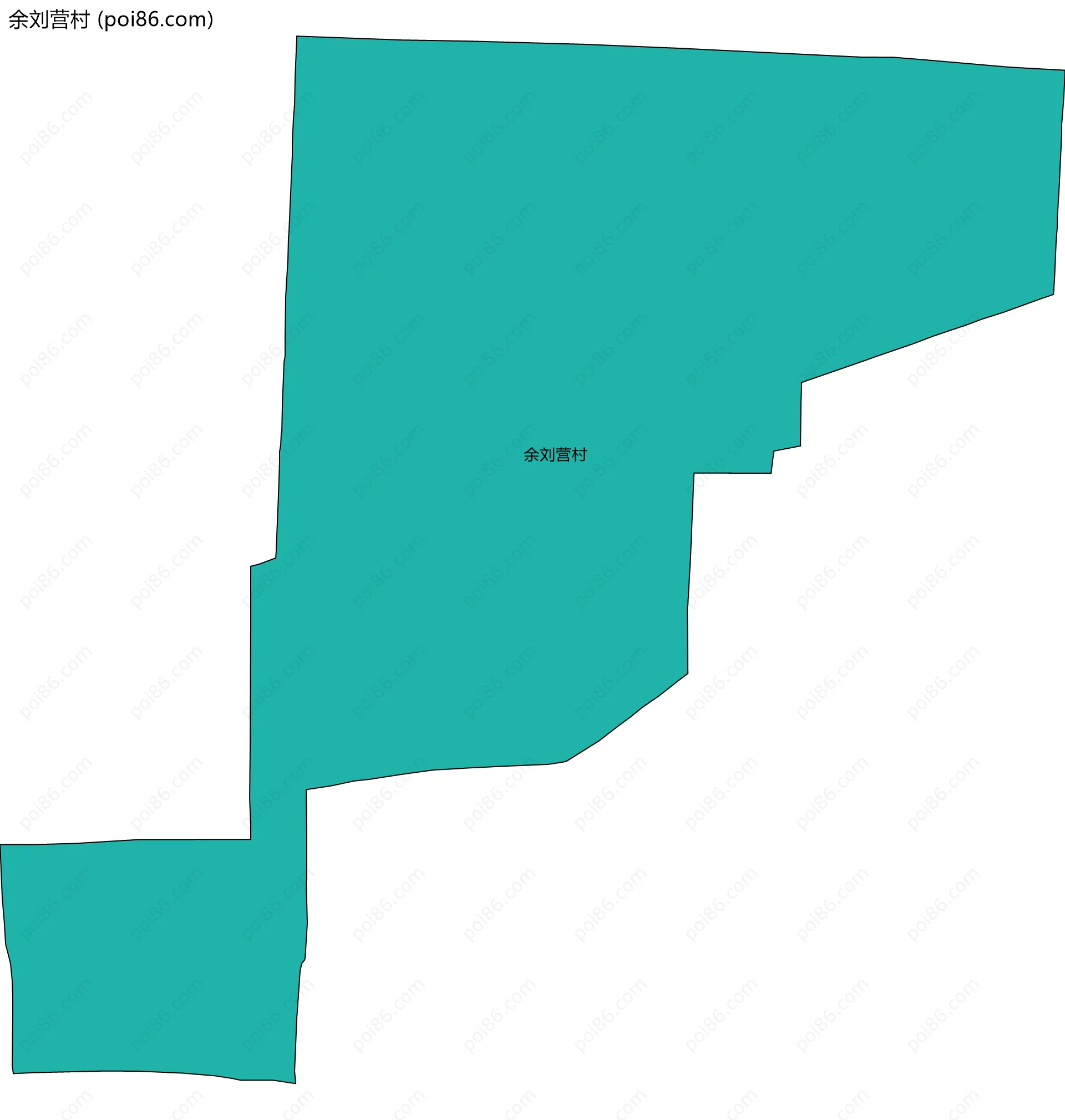 余刘营村边界地图