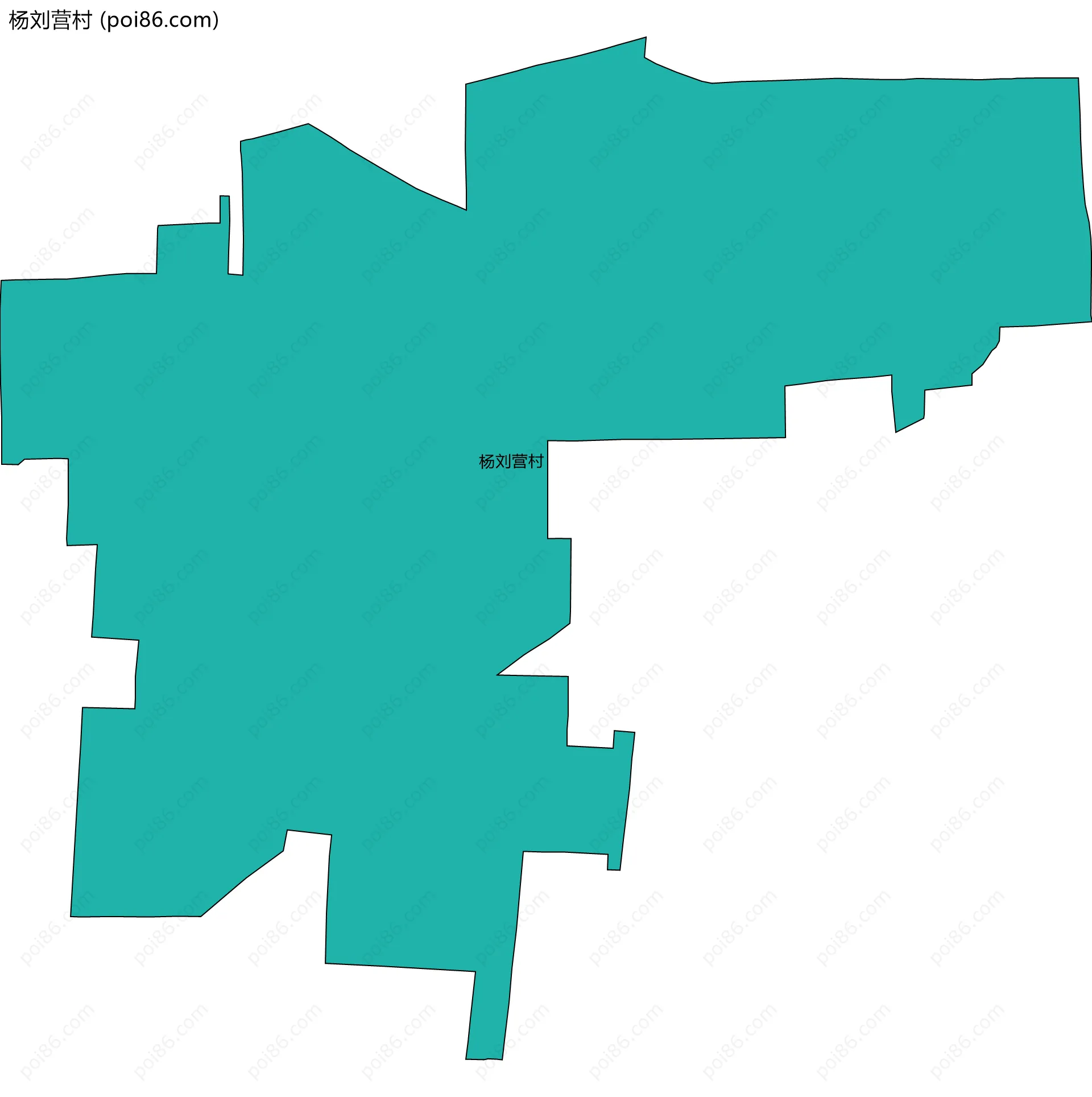 杨刘营村边界地图