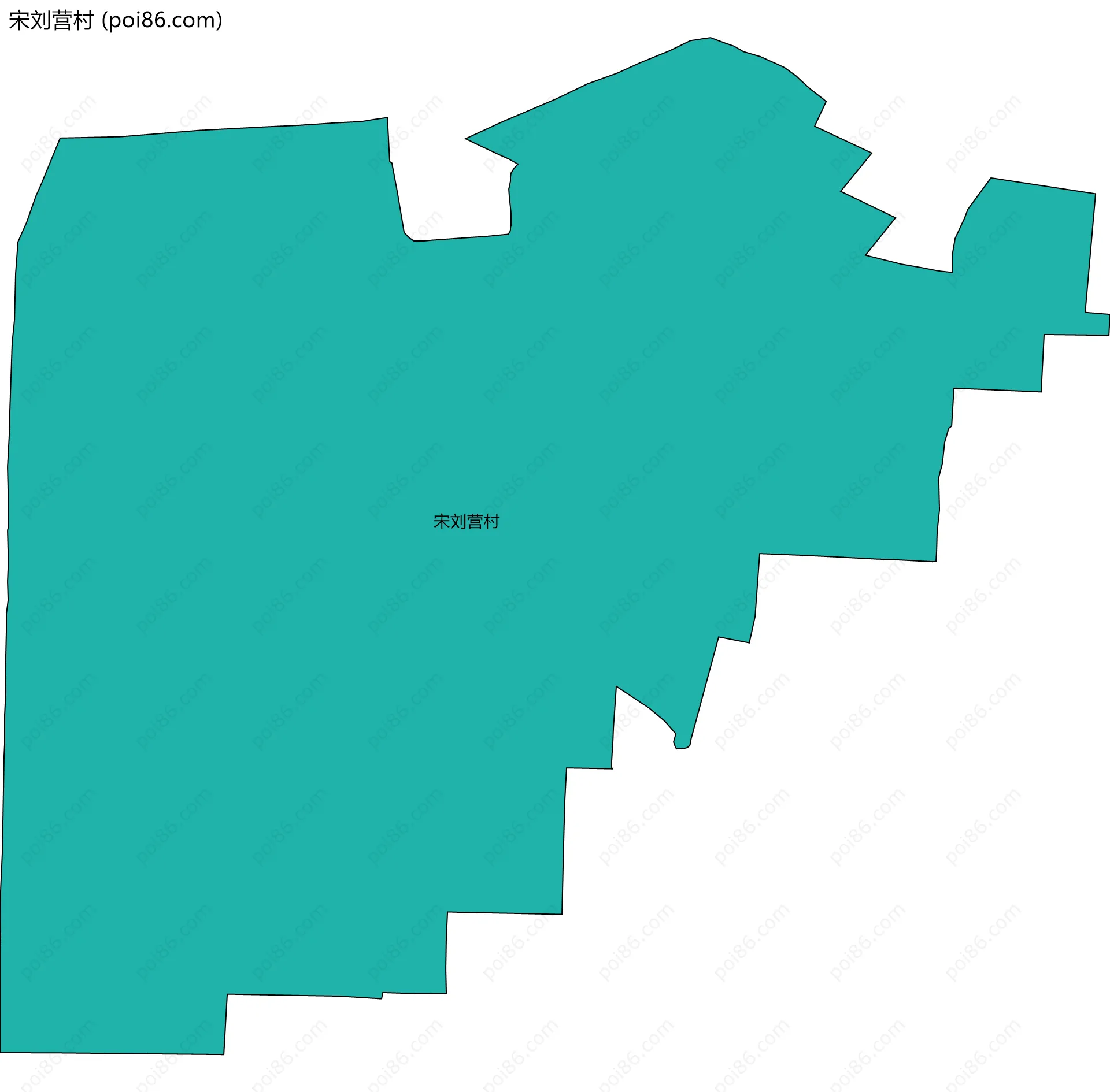 宋刘营村边界地图