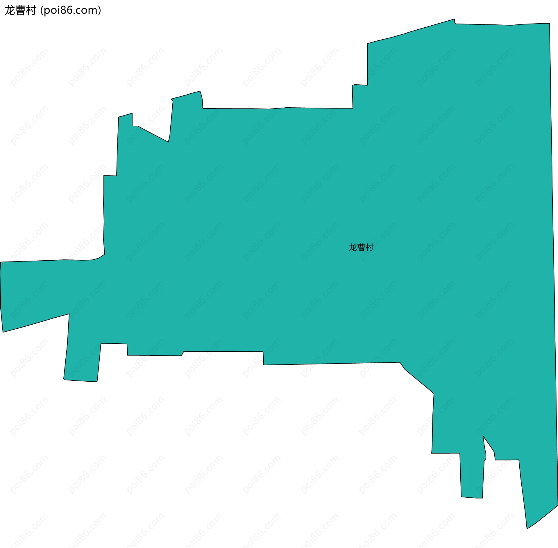 龙曹村边界地图