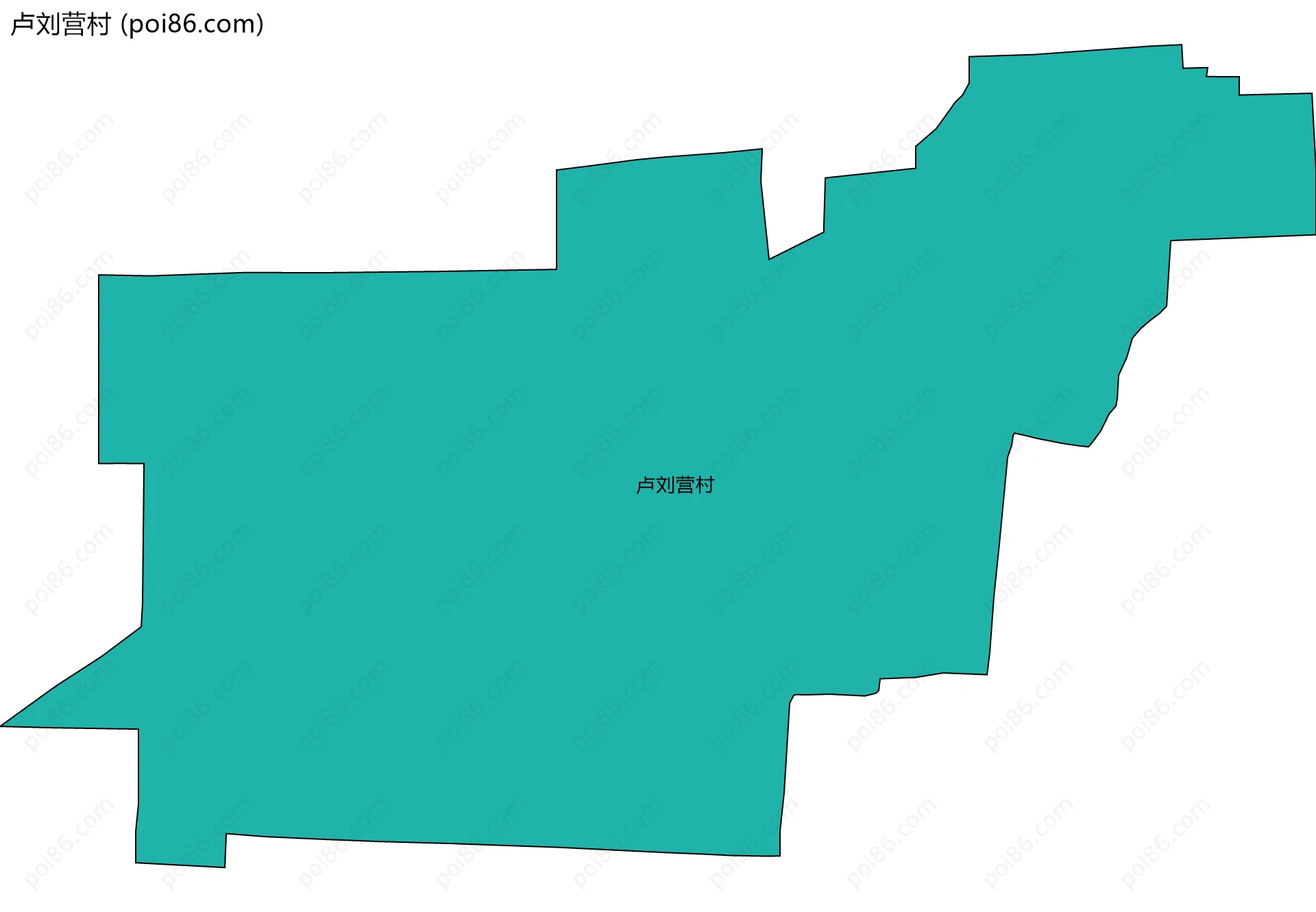 卢刘营村边界地图