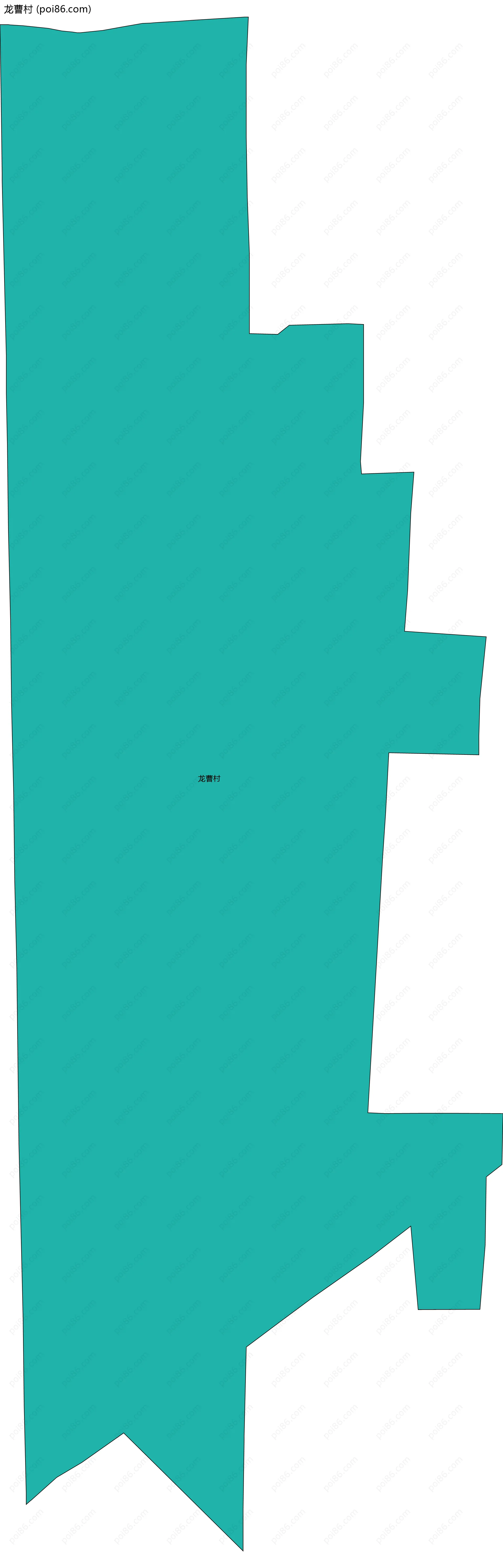 龙曹村边界地图