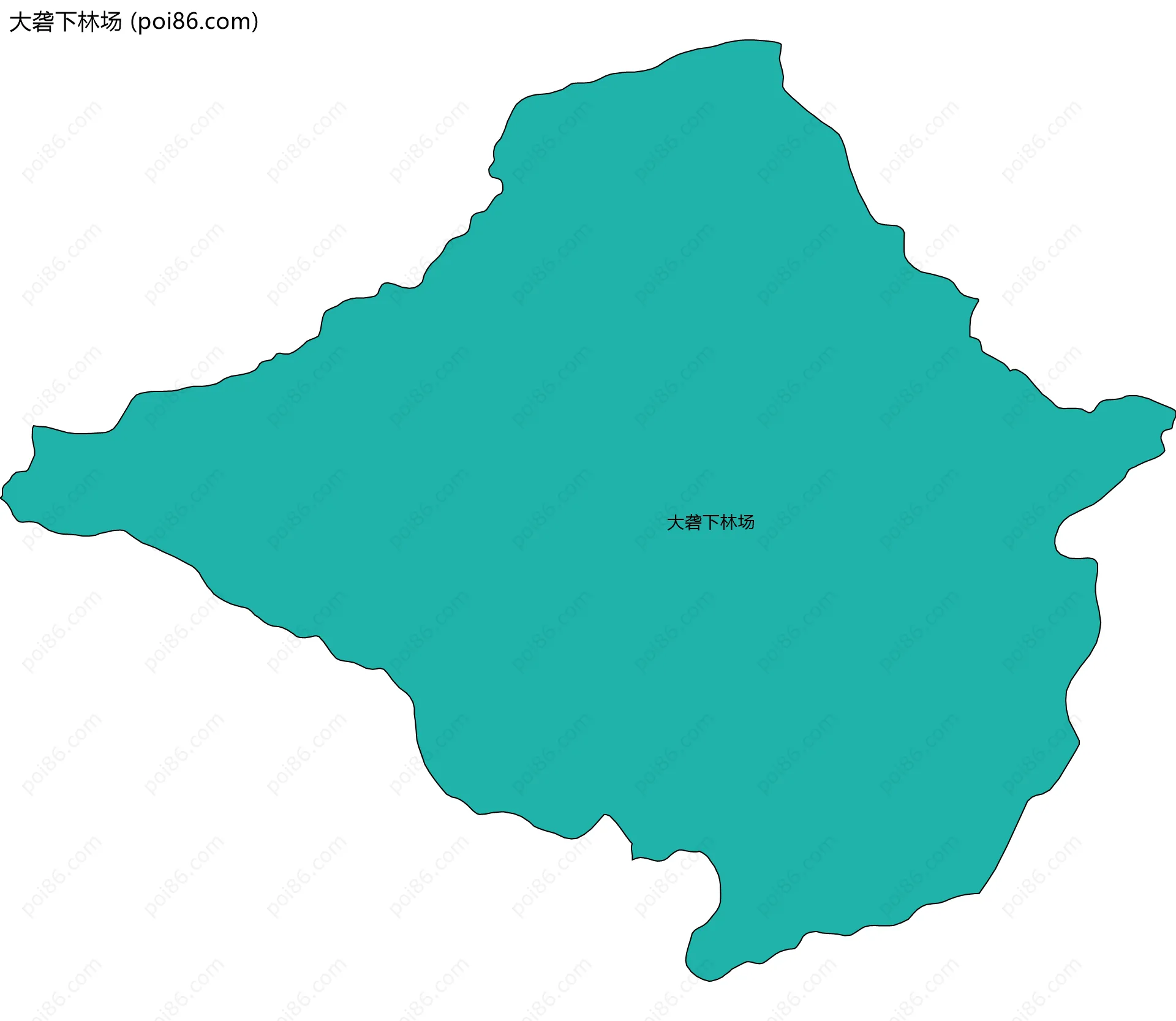 大砻下林场边界地图